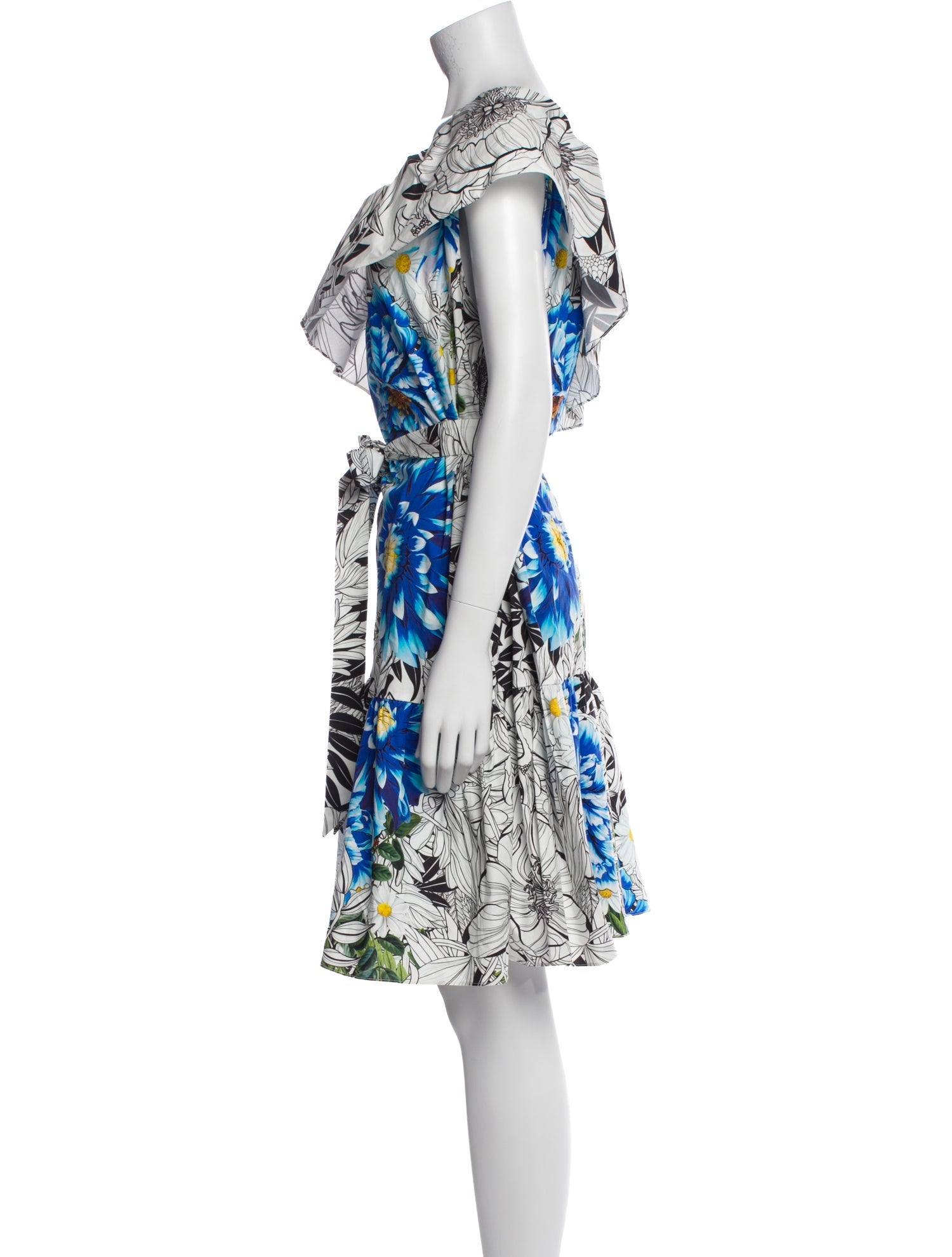 Mary Katrantzou Floral Print Mini Dress w/ Tags
