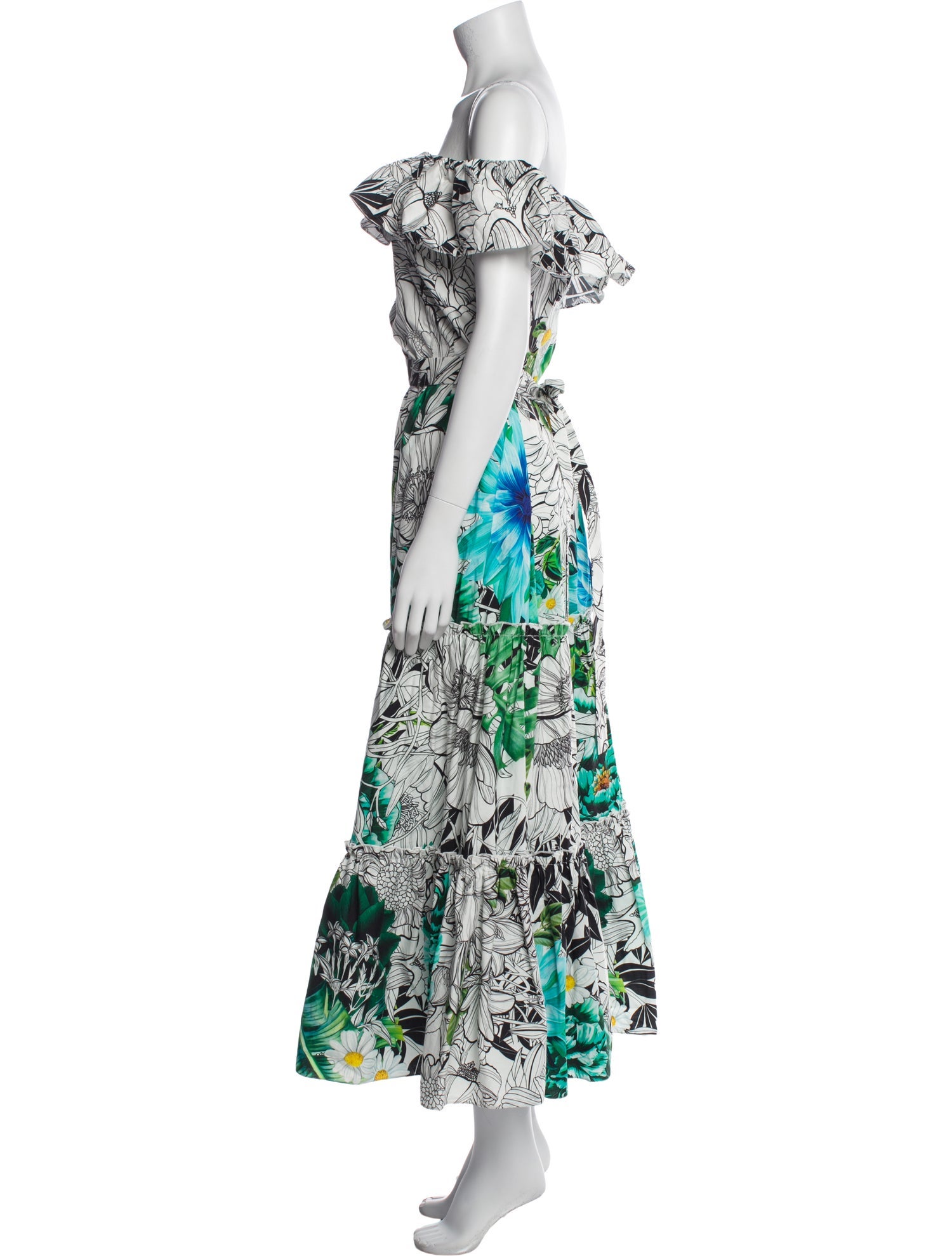 Mary Katrantzou Floral Print Long Dress w/ Tags