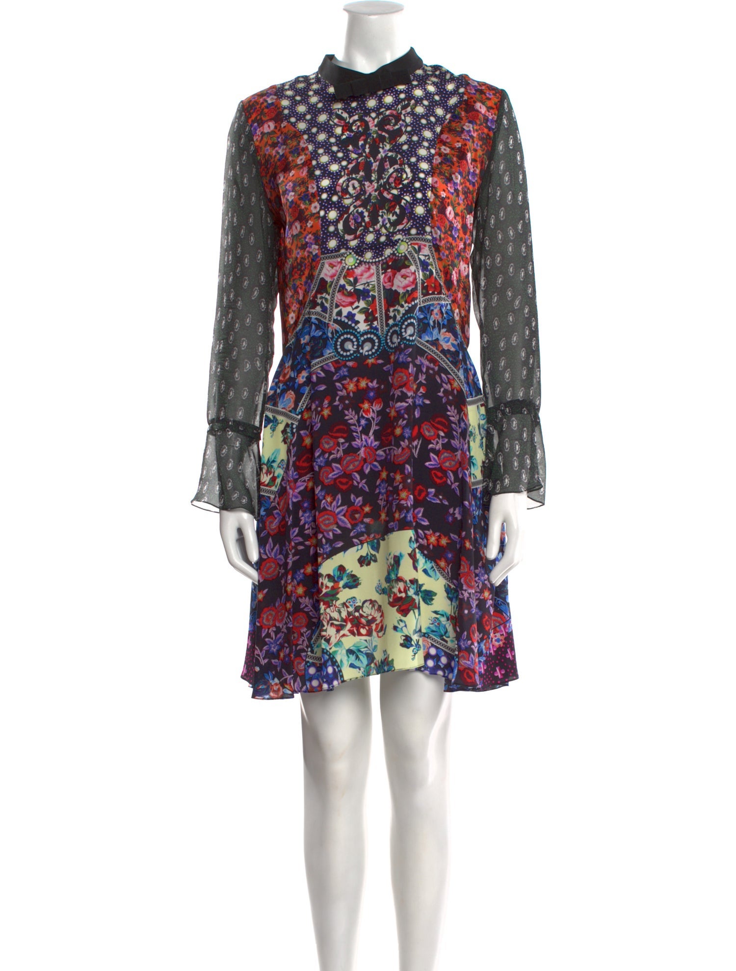 Mary Katrantzou Silk Mini Dress