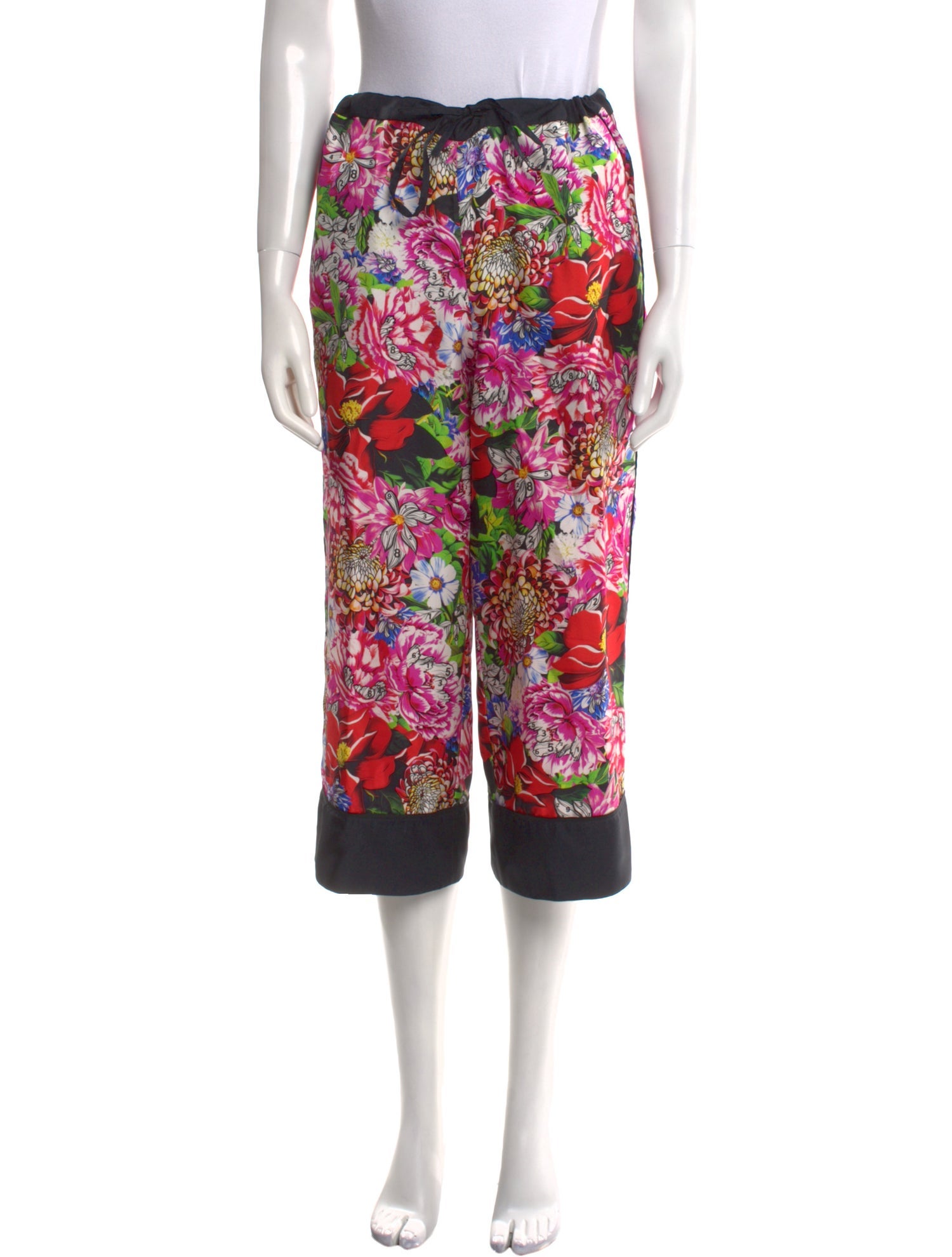 Mary Katrantzou Silk Wide Leg Pants