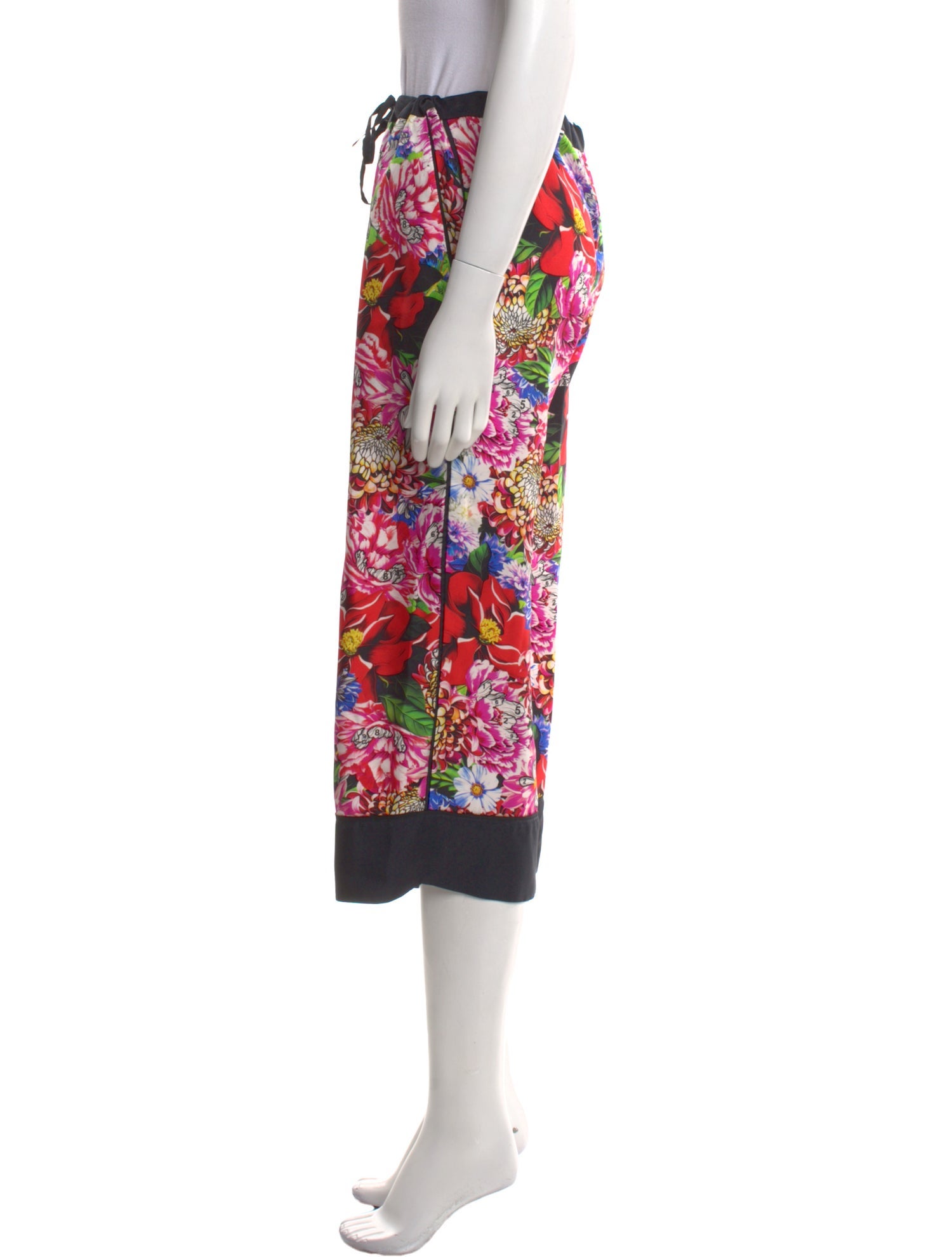 Mary Katrantzou Silk Wide Leg Pants