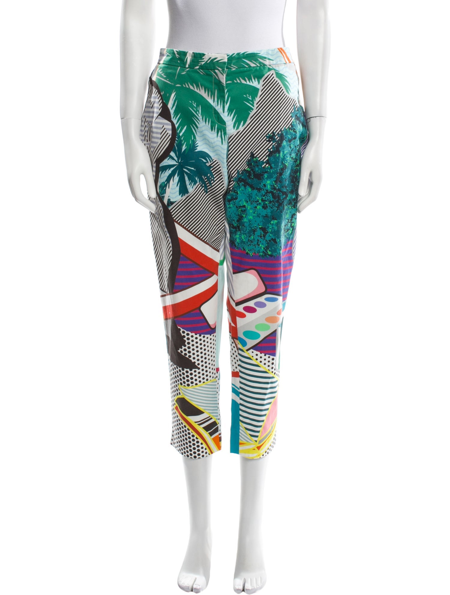 Mary Katrantzou Striped Straight Leg Pants