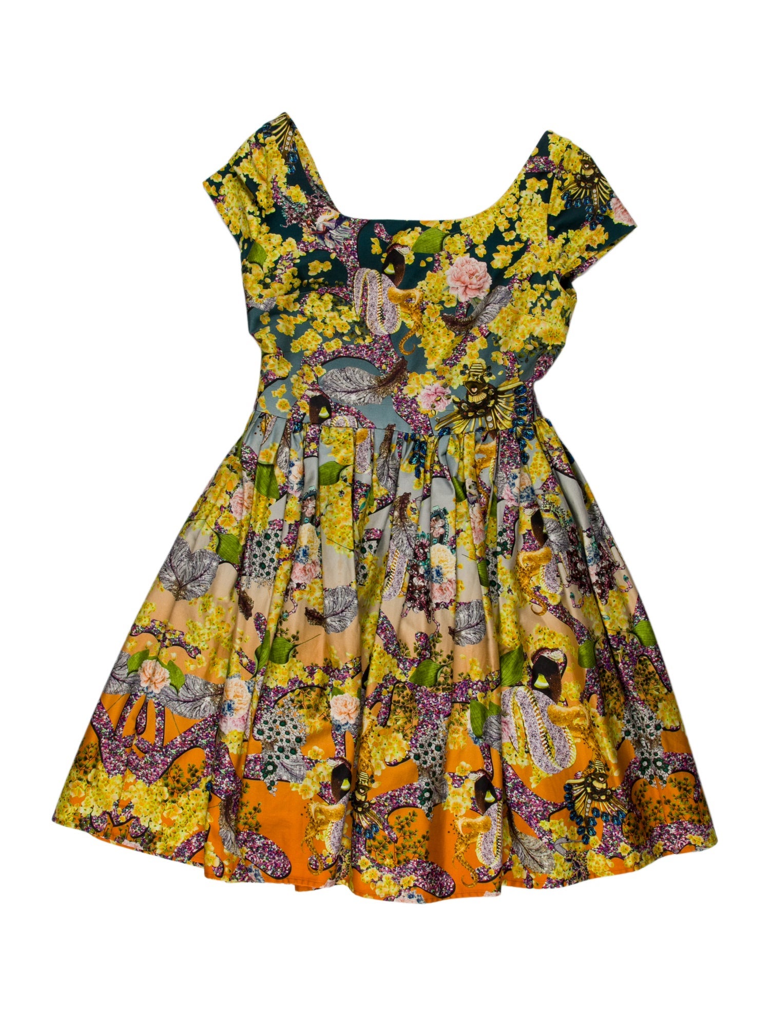 Mary Katrantzou Floral Print Mini Dress
