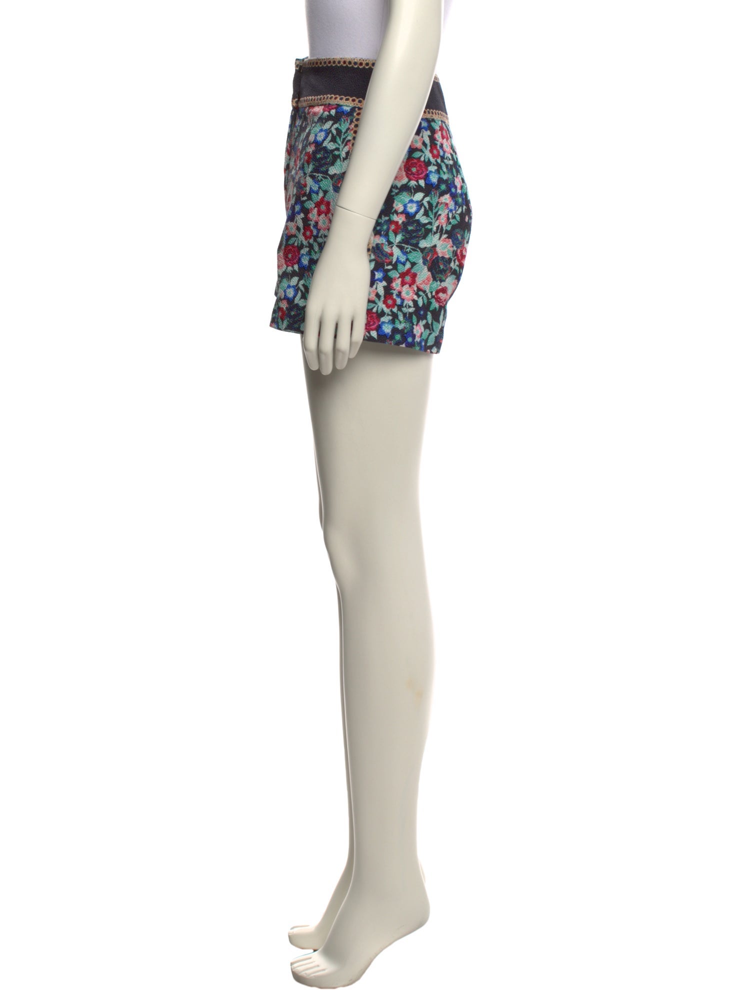 Mary Katrantzou Silk Mini Shorts