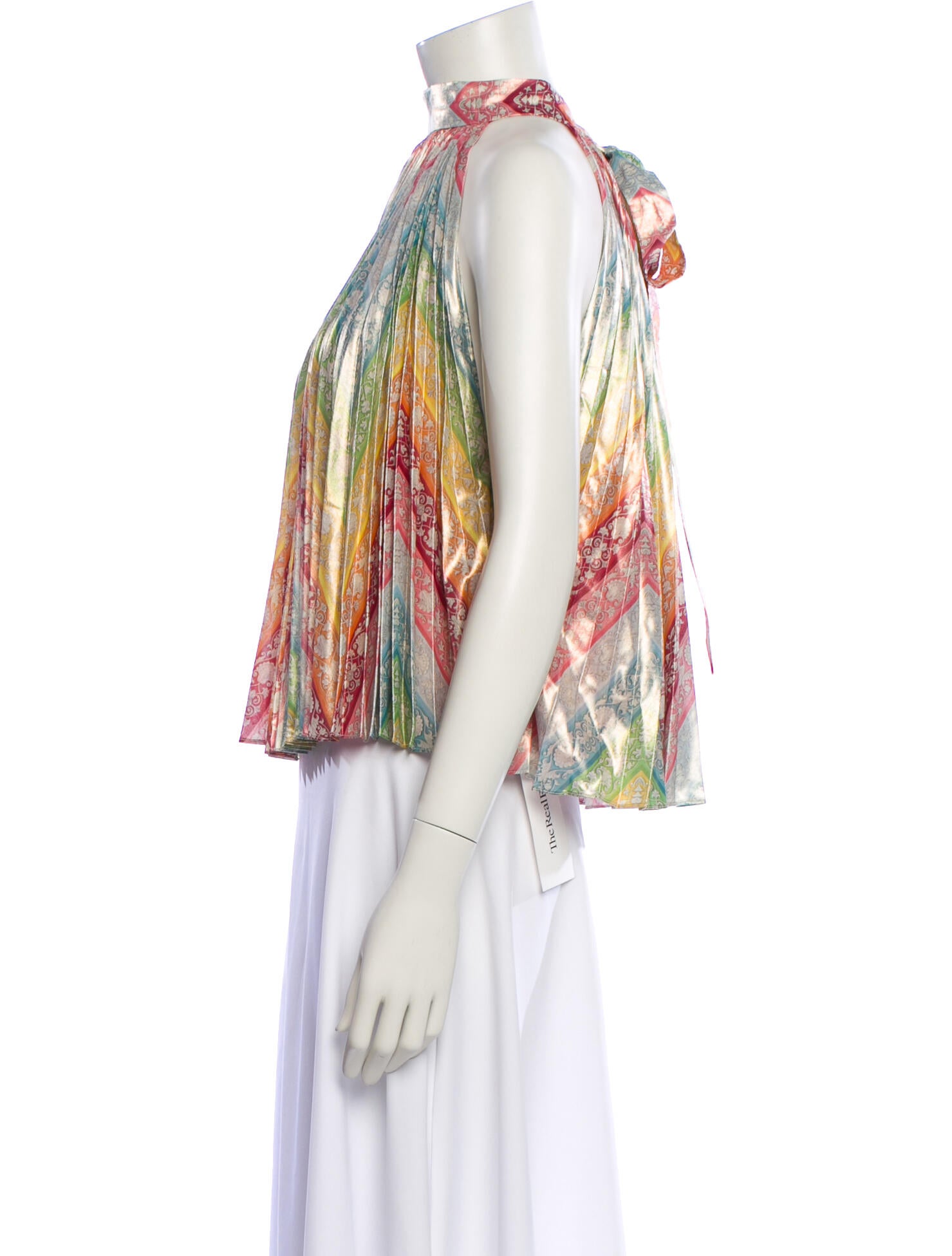Mary Katrantzou Printed Halterneck Blouse w/ Tags