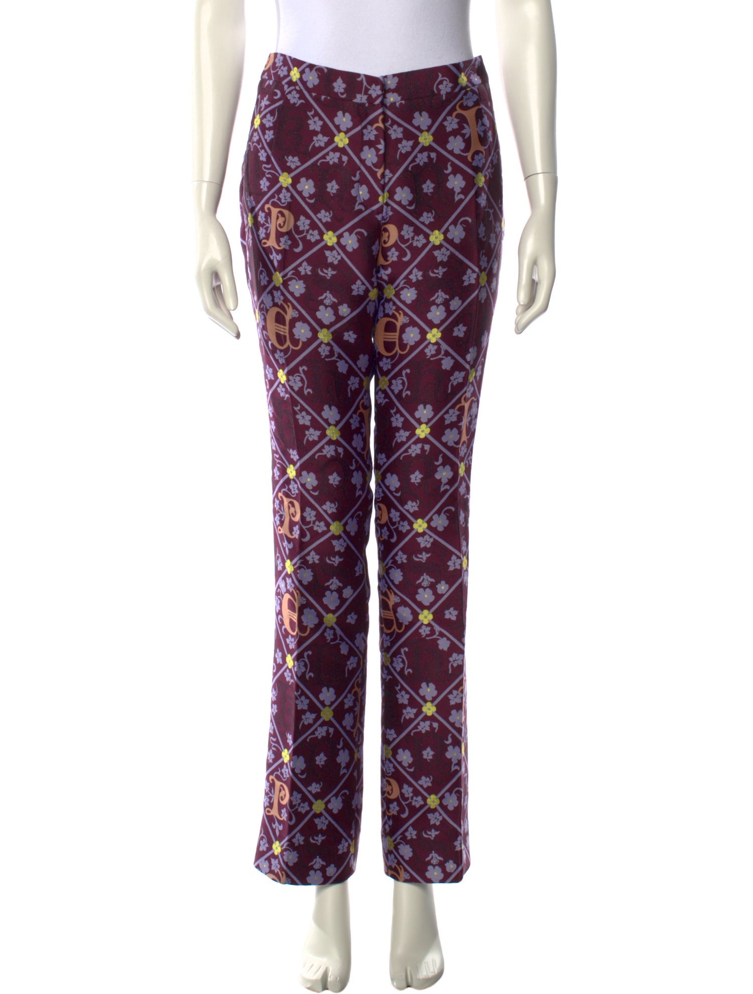 Mary Katrantzou Floral Print Straight Leg Pants