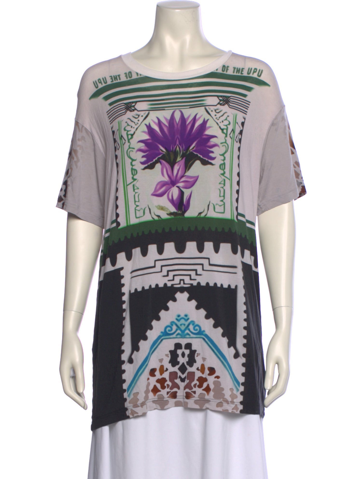 Mary Katrantzou Graphic Print Bateau Neckline T-Shirt