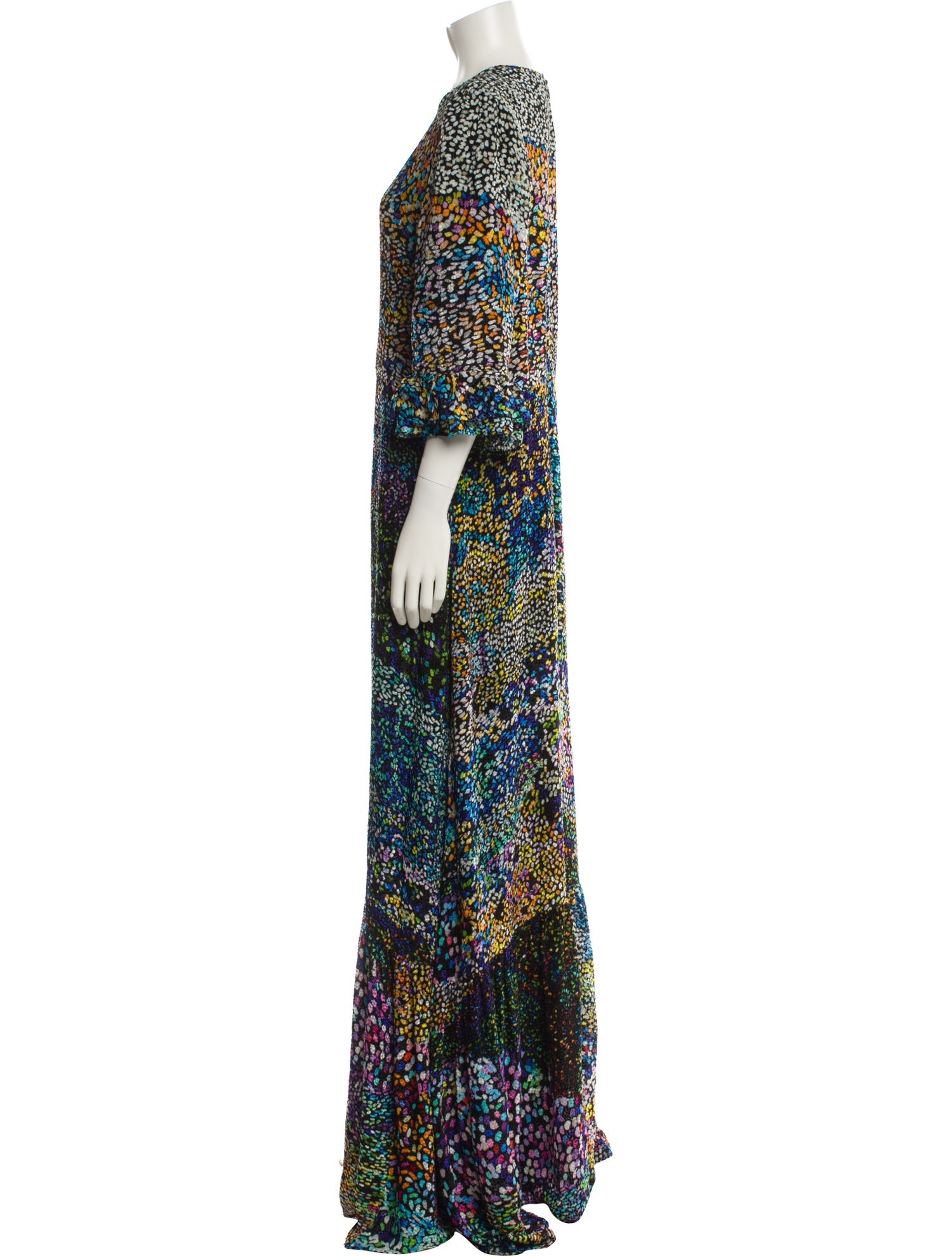 Mary Katrantzou Silk Long Dress
