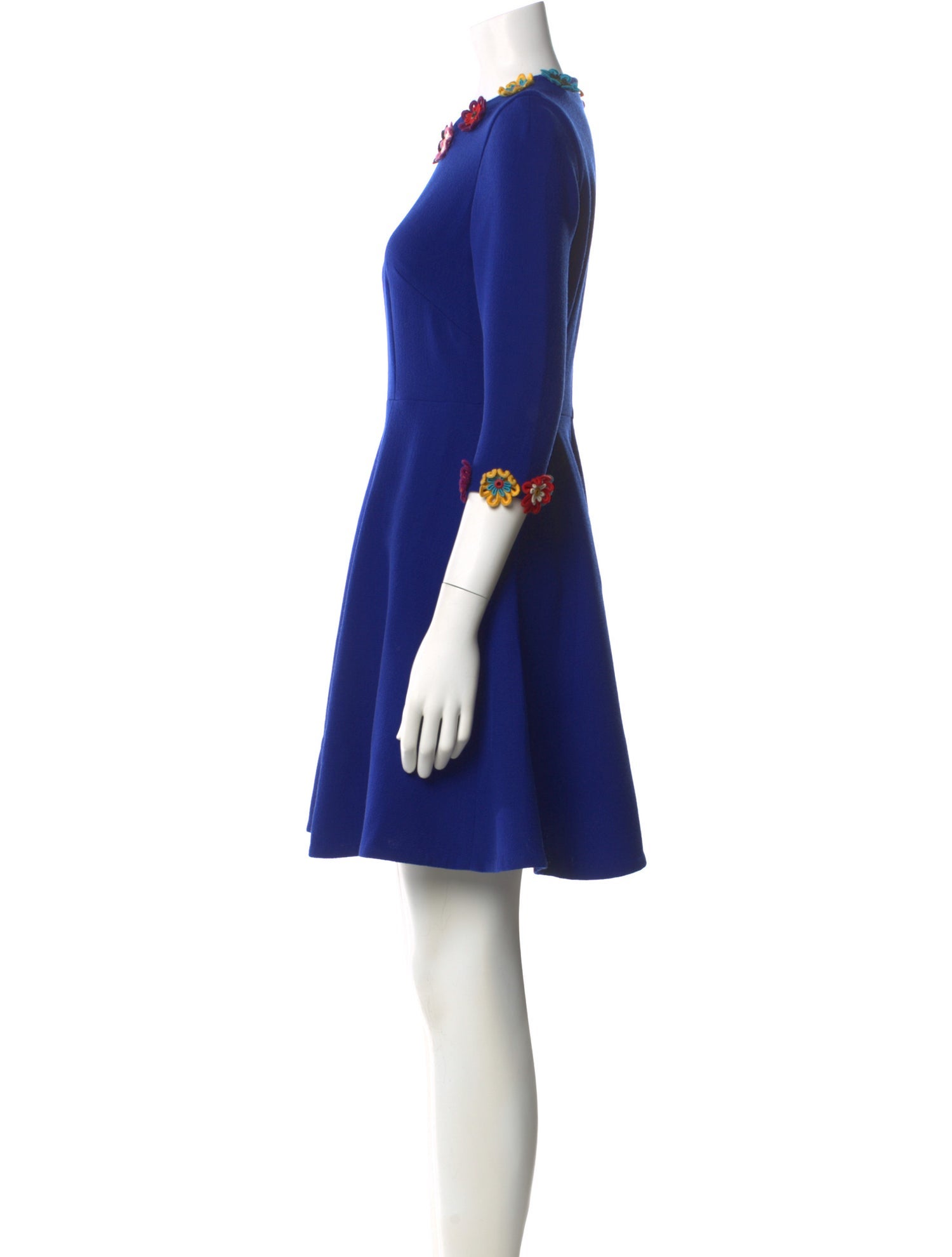 Mary Katrantzou Crew Neck Mini Dress