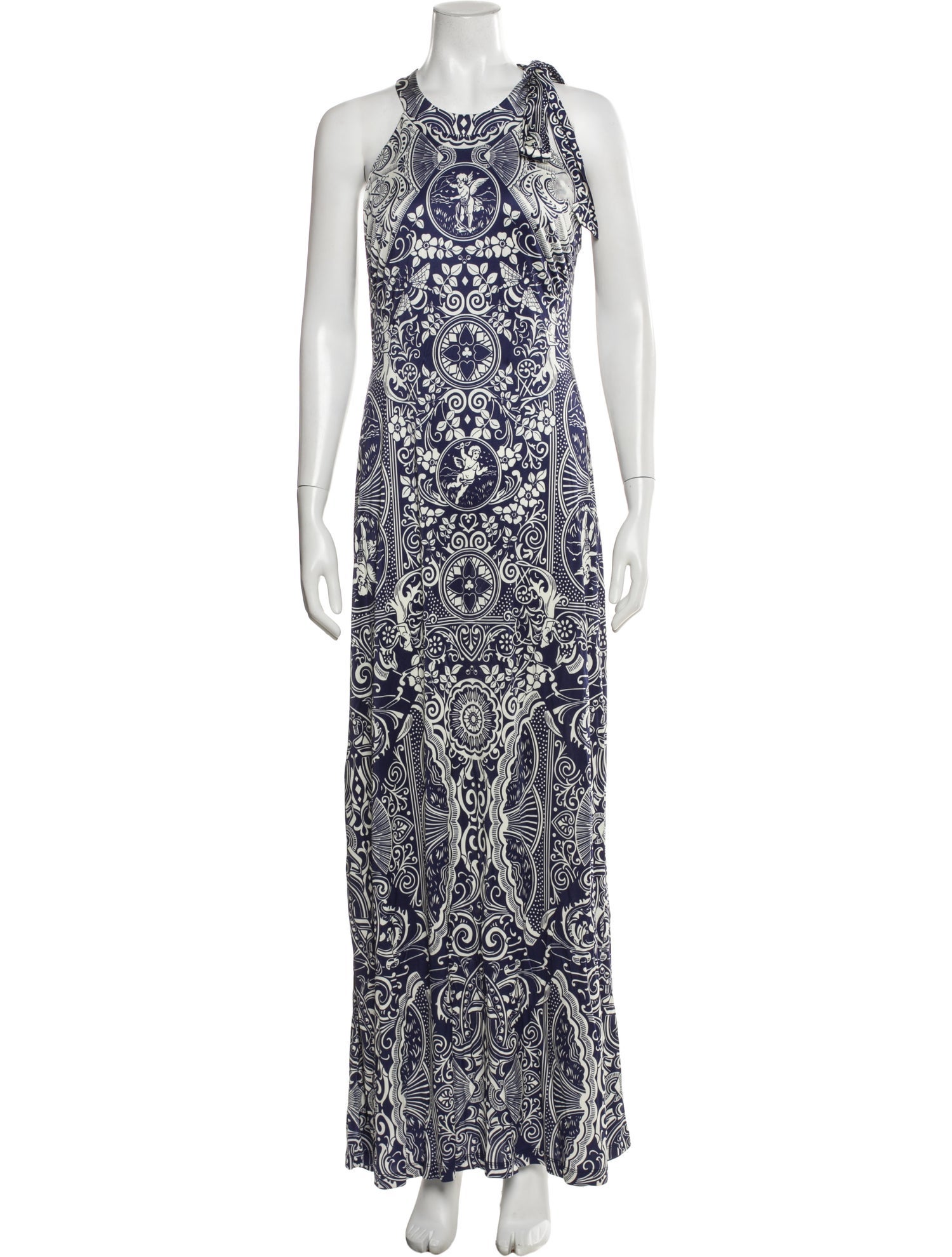 Mary Katrantzou Paisley Print Long Dress w/ Tags
