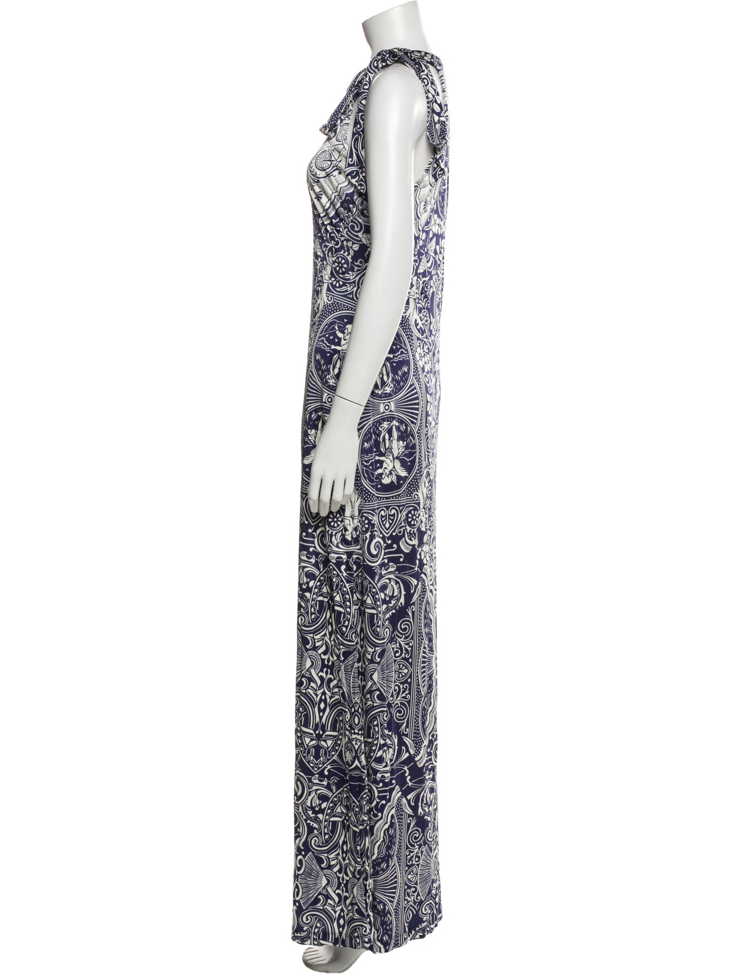 Mary Katrantzou Paisley Print Long Dress w/ Tags