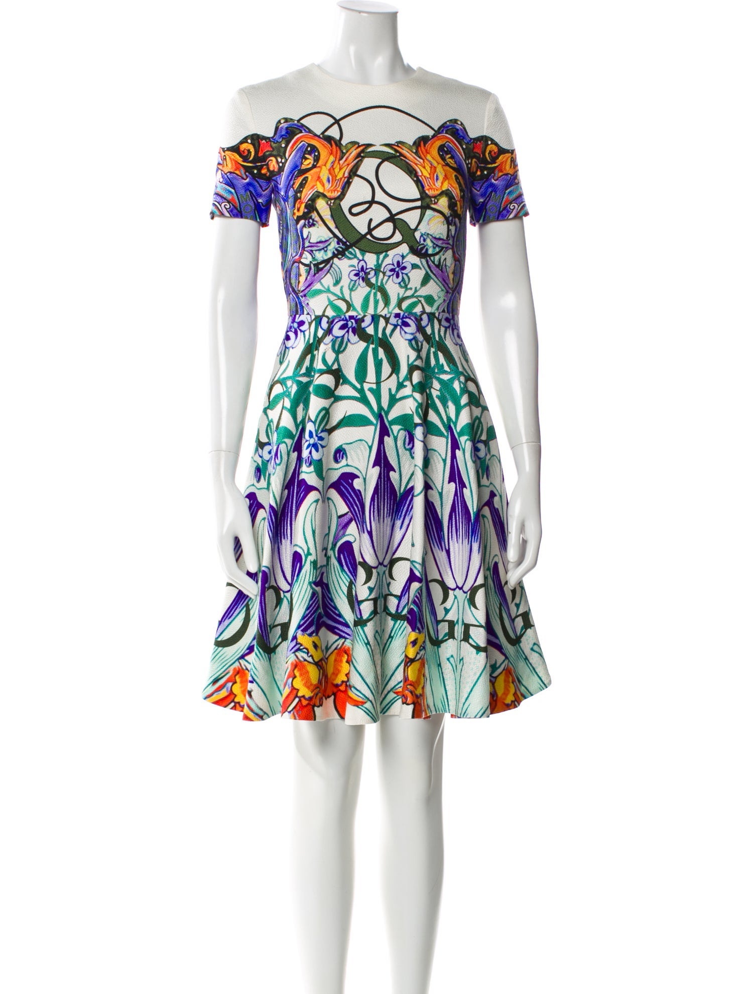 Mary Katrantzou Silk Knee-Length Dress