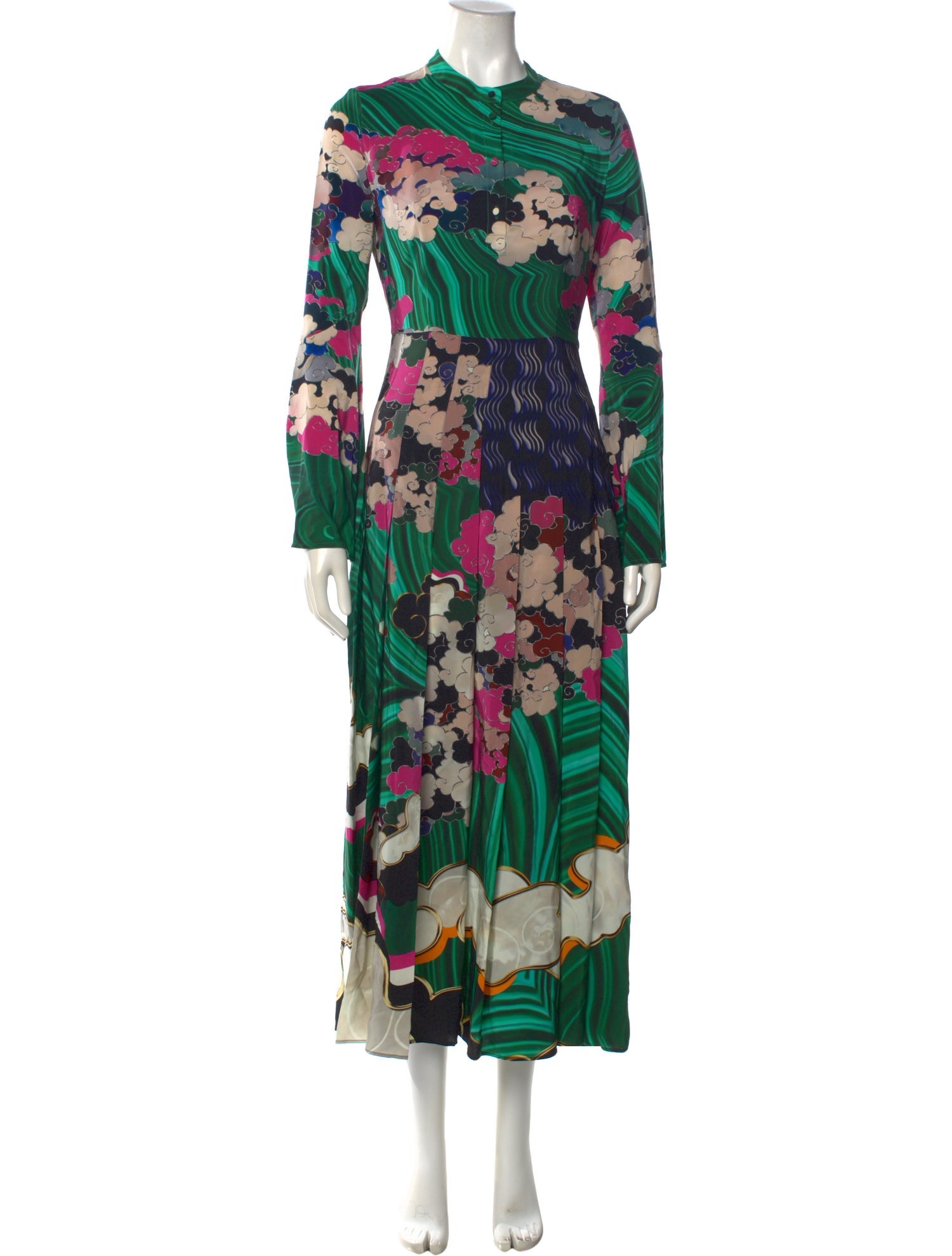 Mary Katrantzou Silk Long Dress