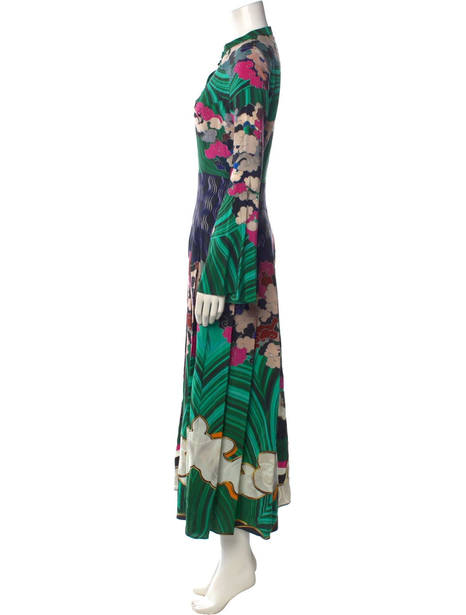 Mary Katrantzou Silk Long Dress