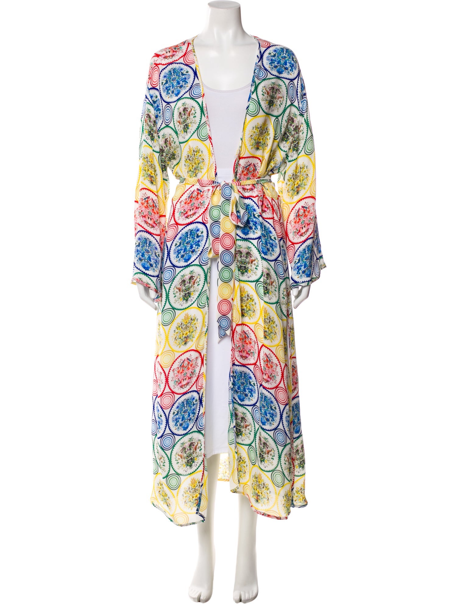 Mary Katrantzou Silk Printed Coat