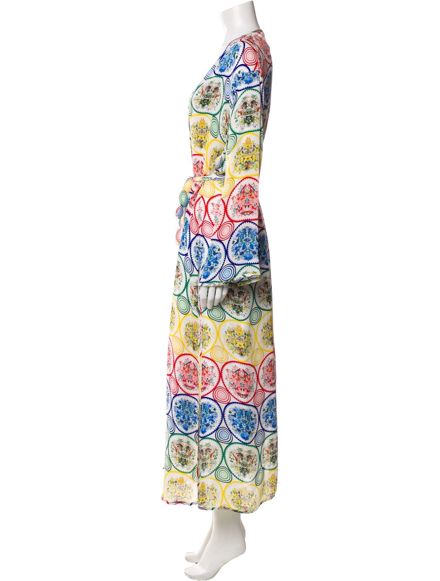 Mary Katrantzou Silk Printed Coat