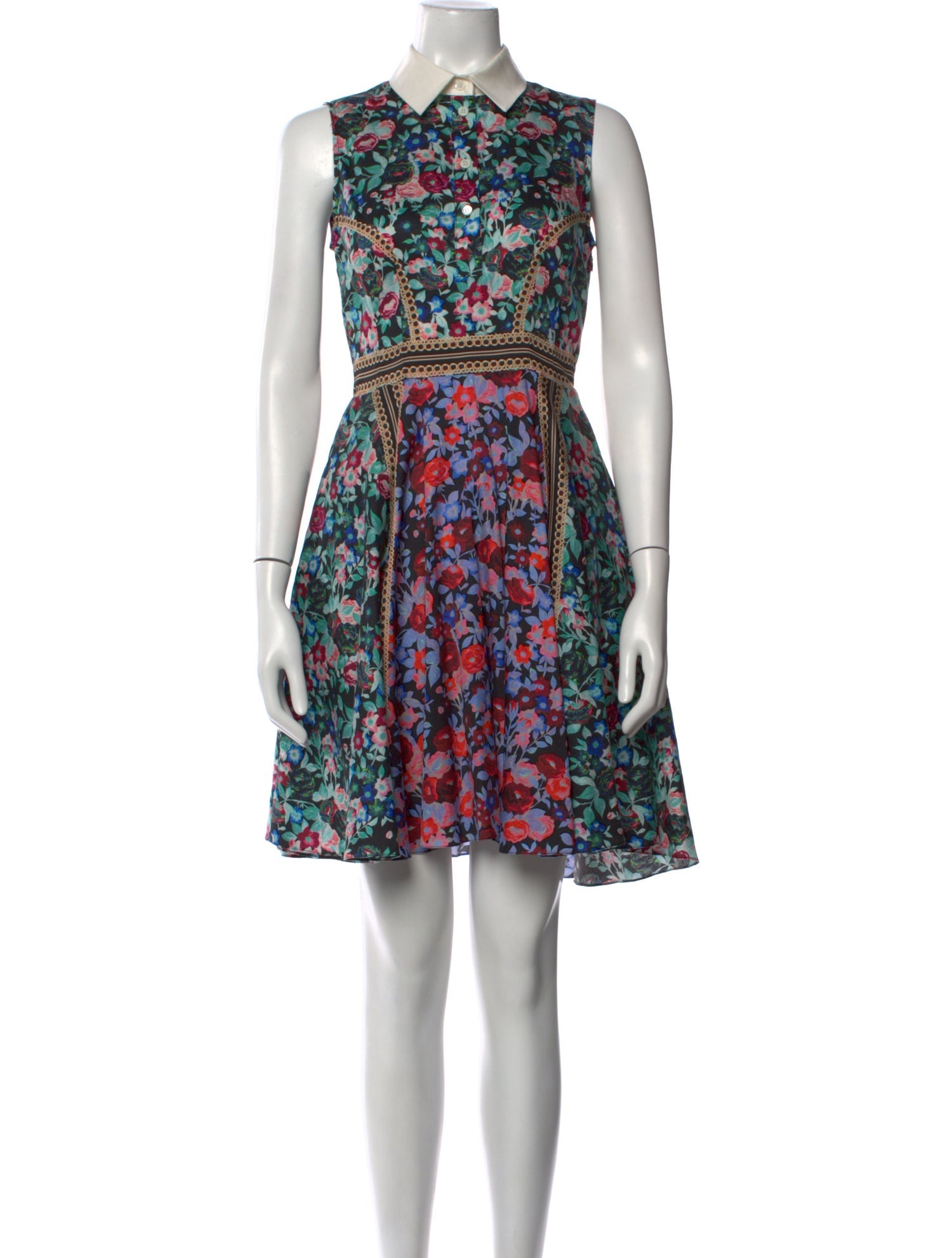 Mary Katrantzou Floral Print Mini Dress