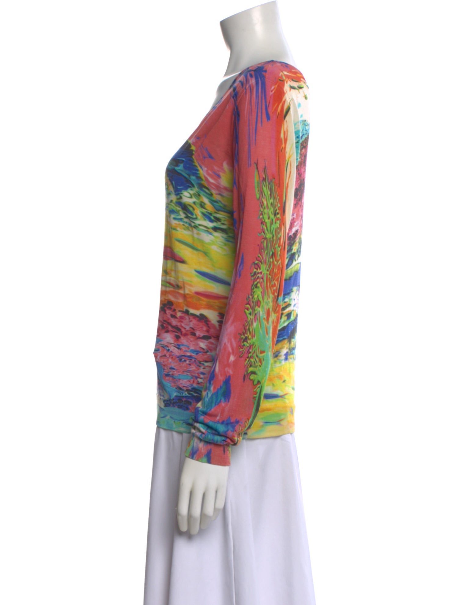 Mary Katrantzou Silk Printed Sweater