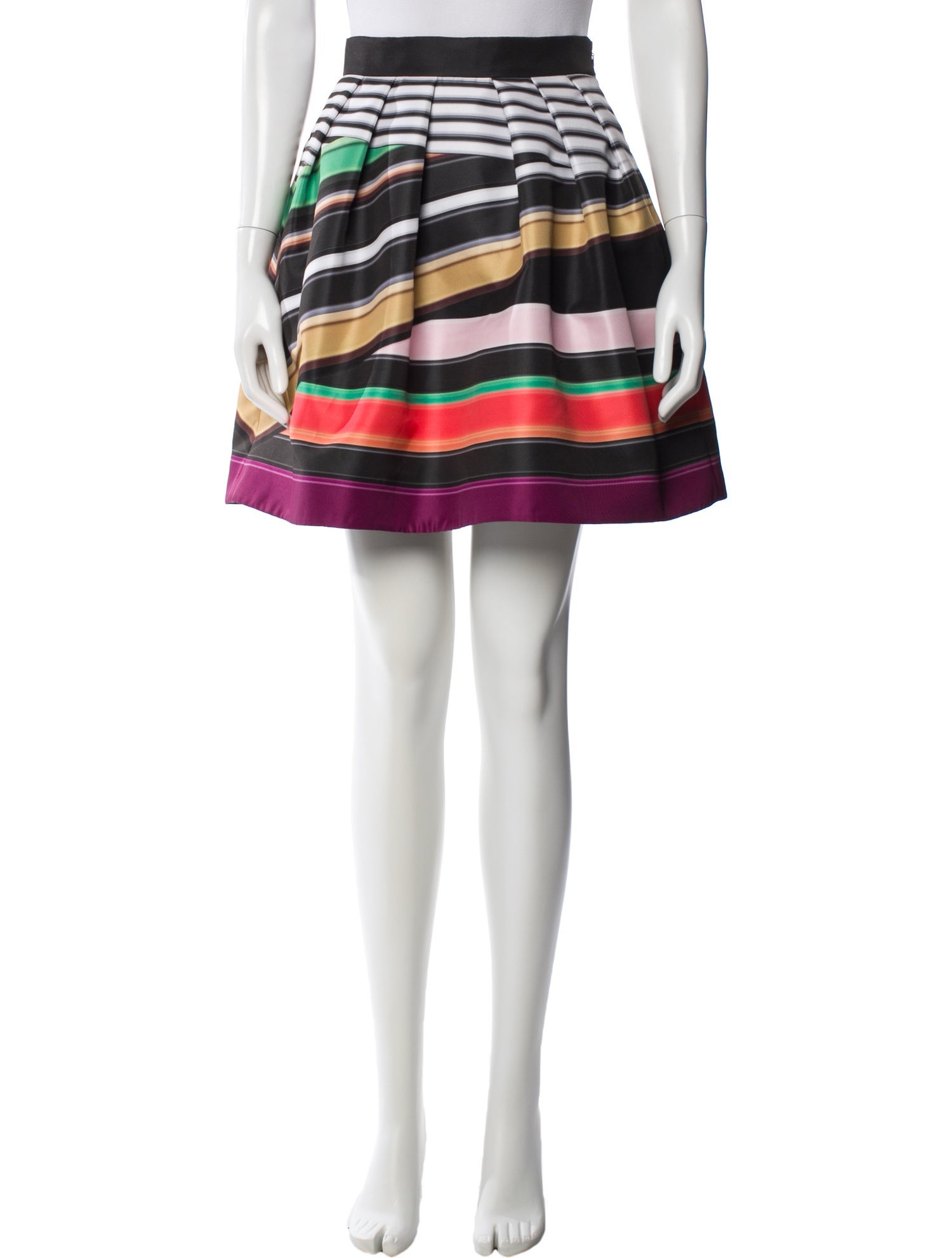 Mary Katrantzou Striped Knee-Length Skirt w/ Tags