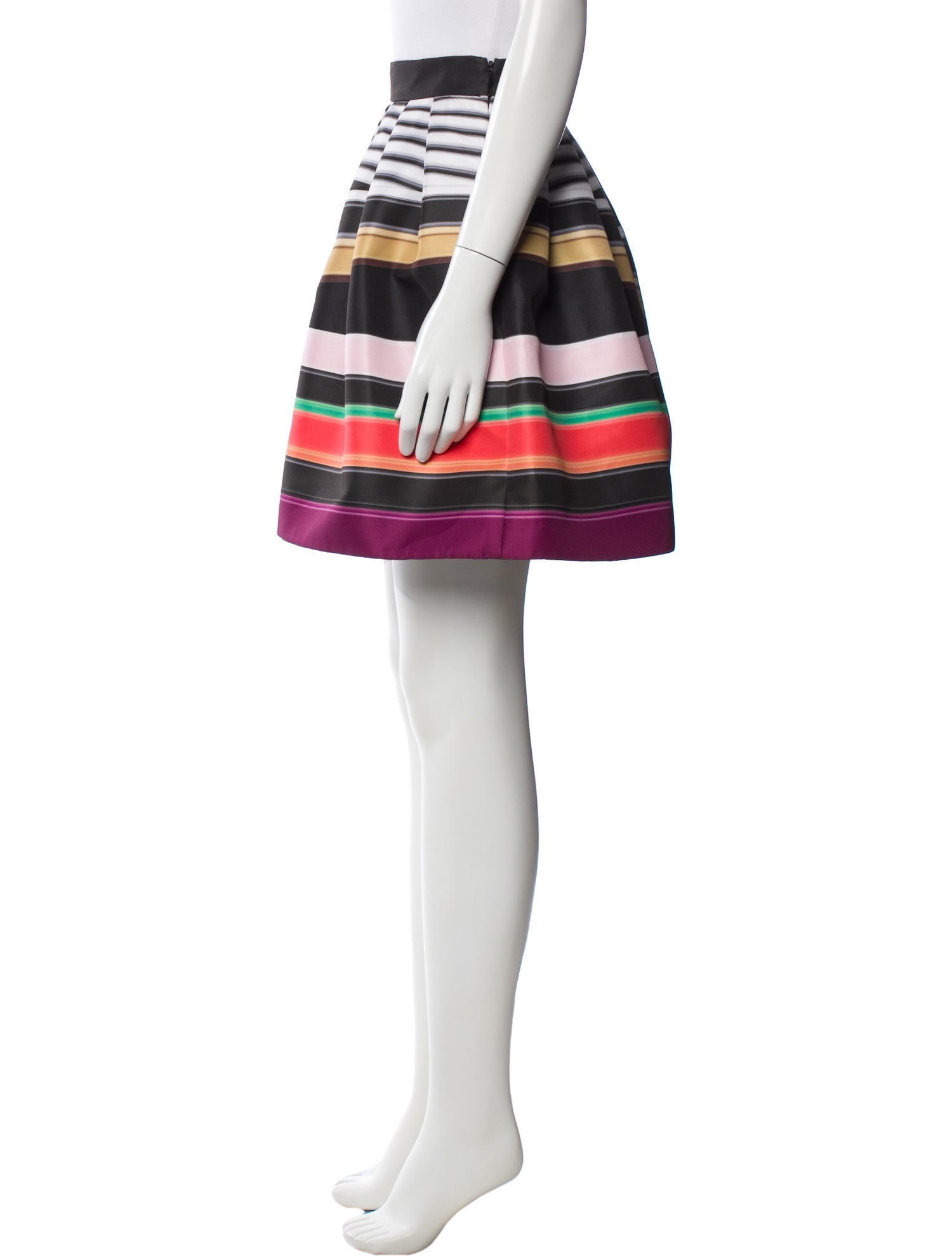 Mary Katrantzou Striped Knee-Length Skirt w/ Tags