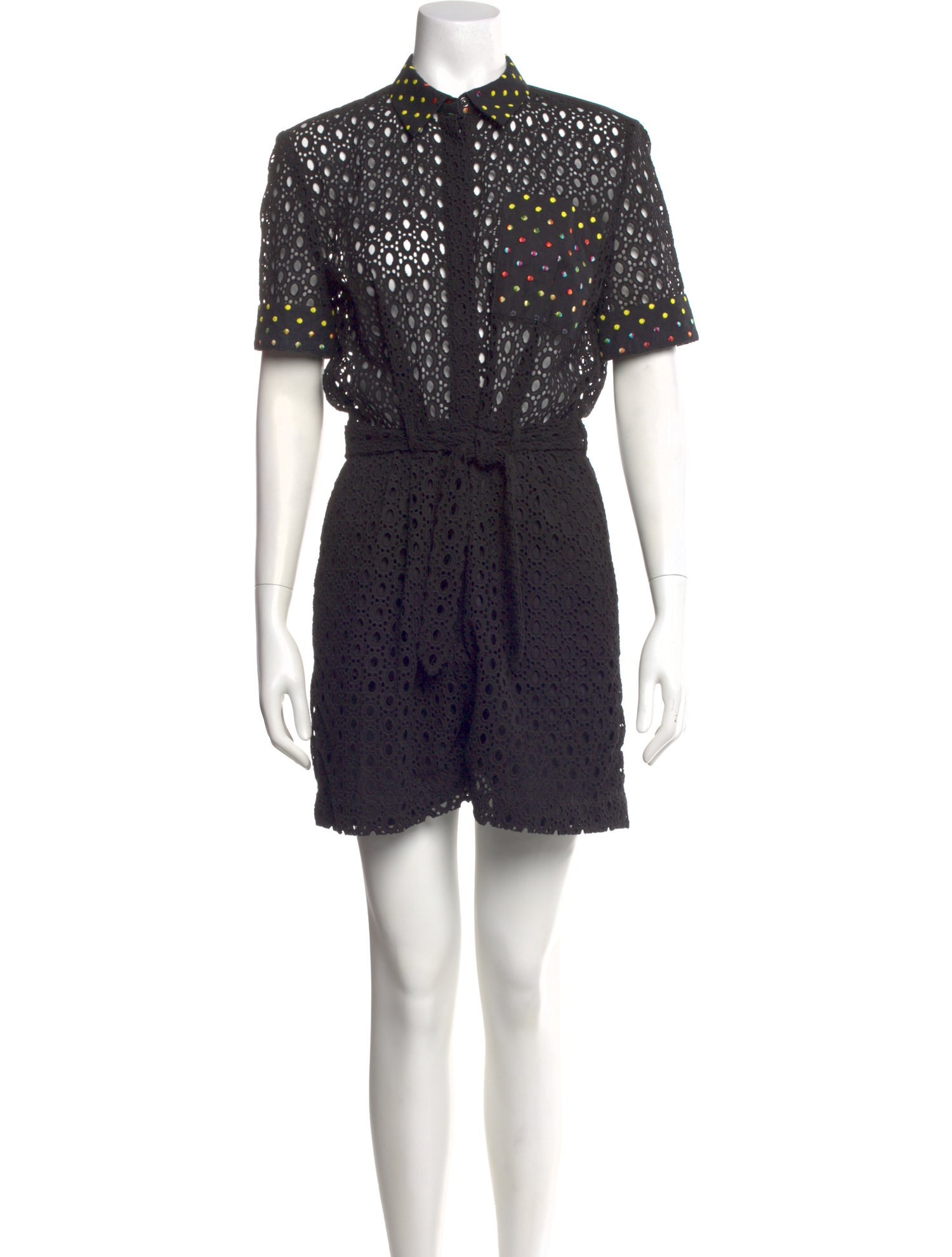 Mary Katrantzou Lace Pattern Romper