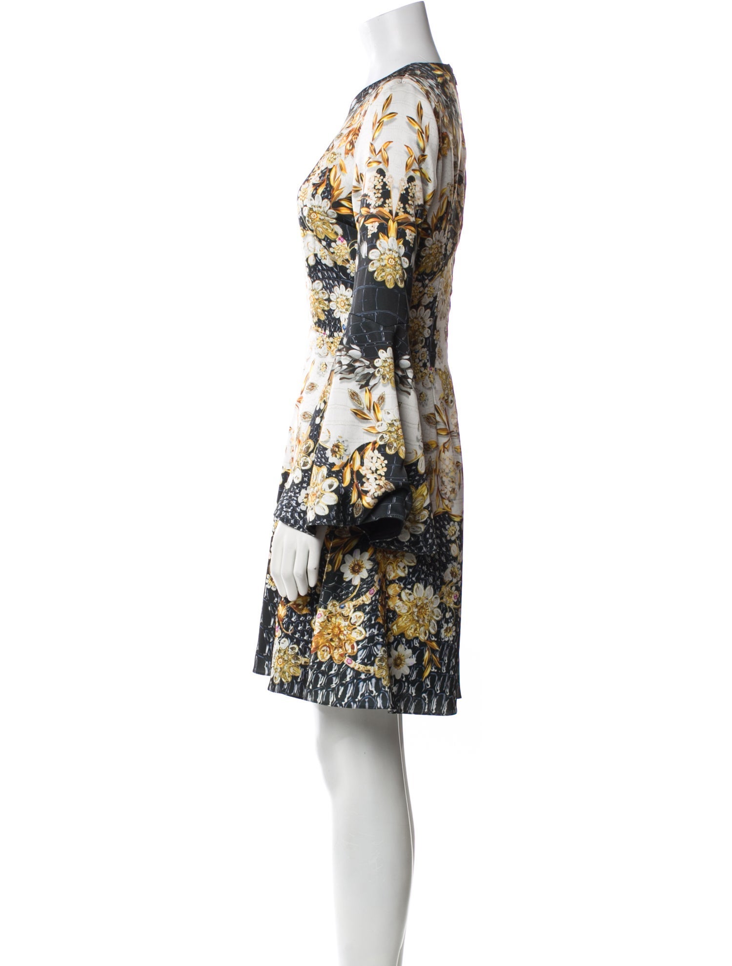 Mary Katrantzou Floral Print Mini Dress w/ Tags