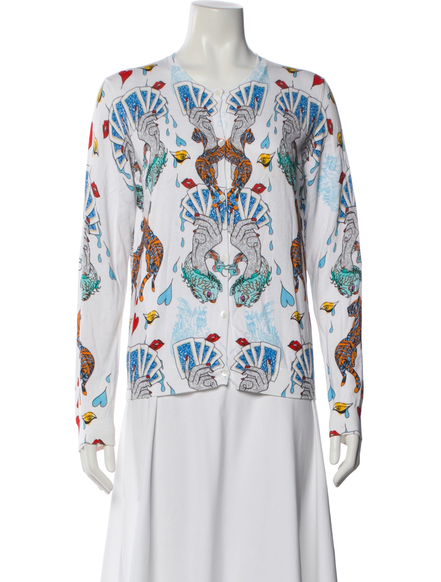 Mary Katrantzou Printed Crew Neck Sweater