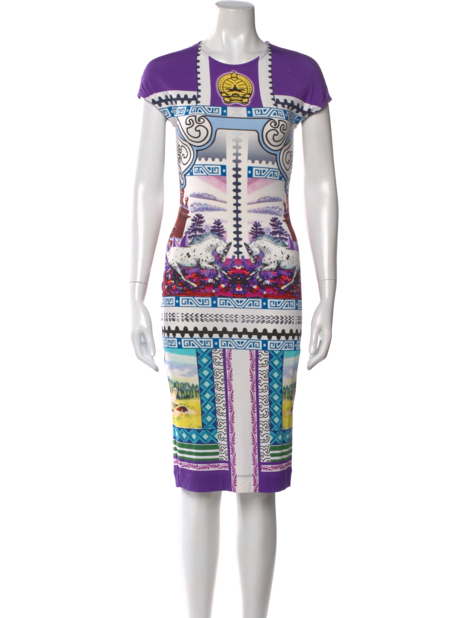Mary Katrantzou Printed Knee-Length Dress