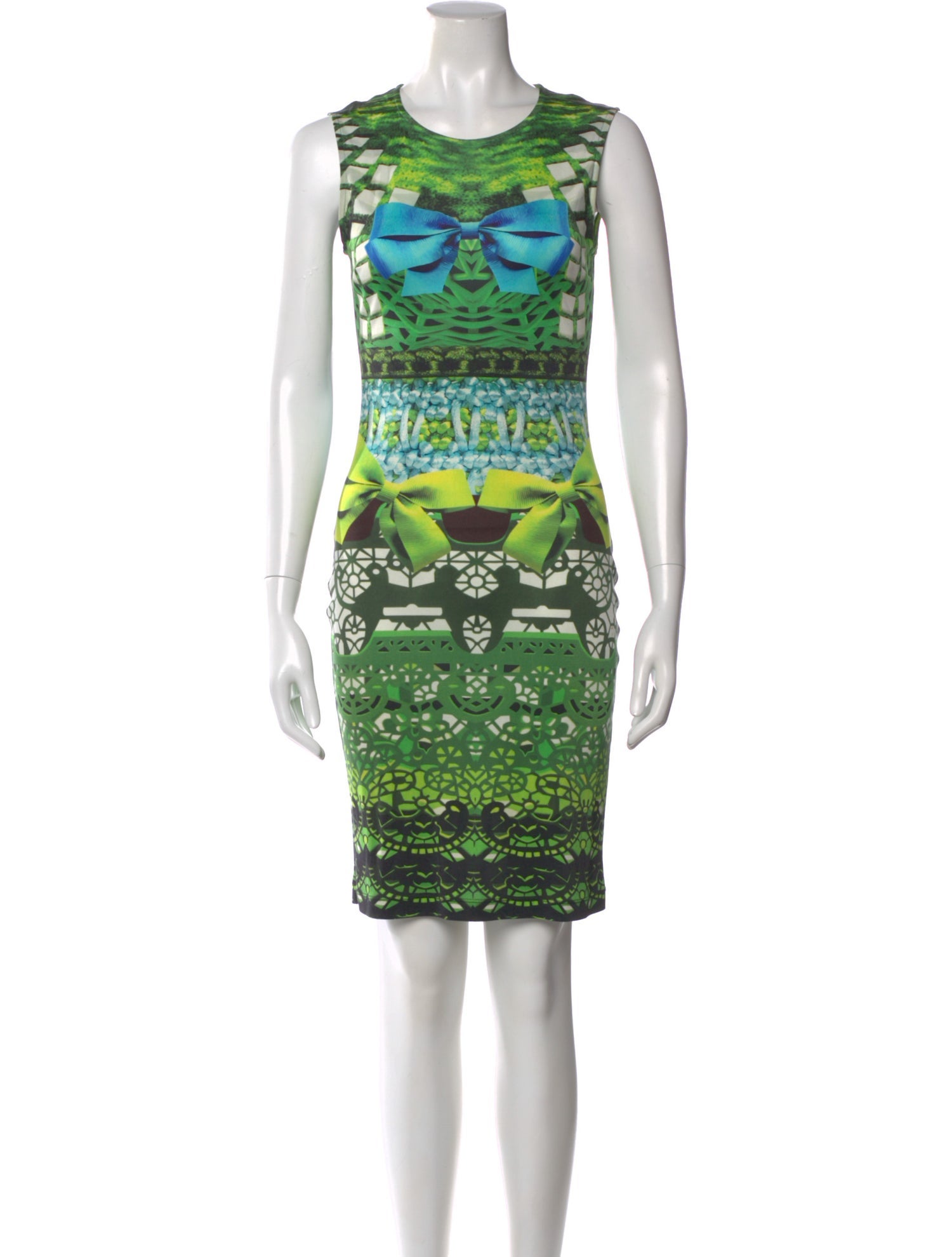Mary Katrantzou Silk Knee-Length Dress