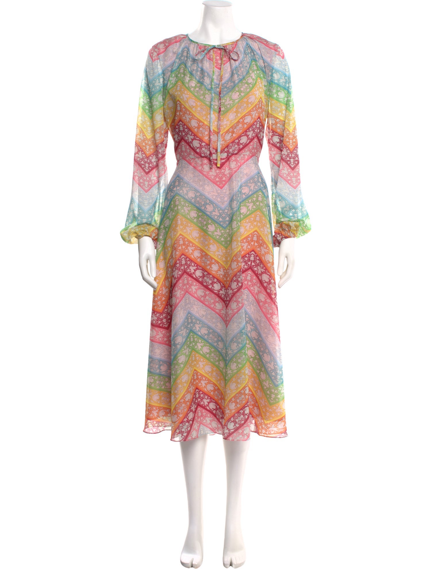 Mary Katrantzou Paisley Print Long Dress