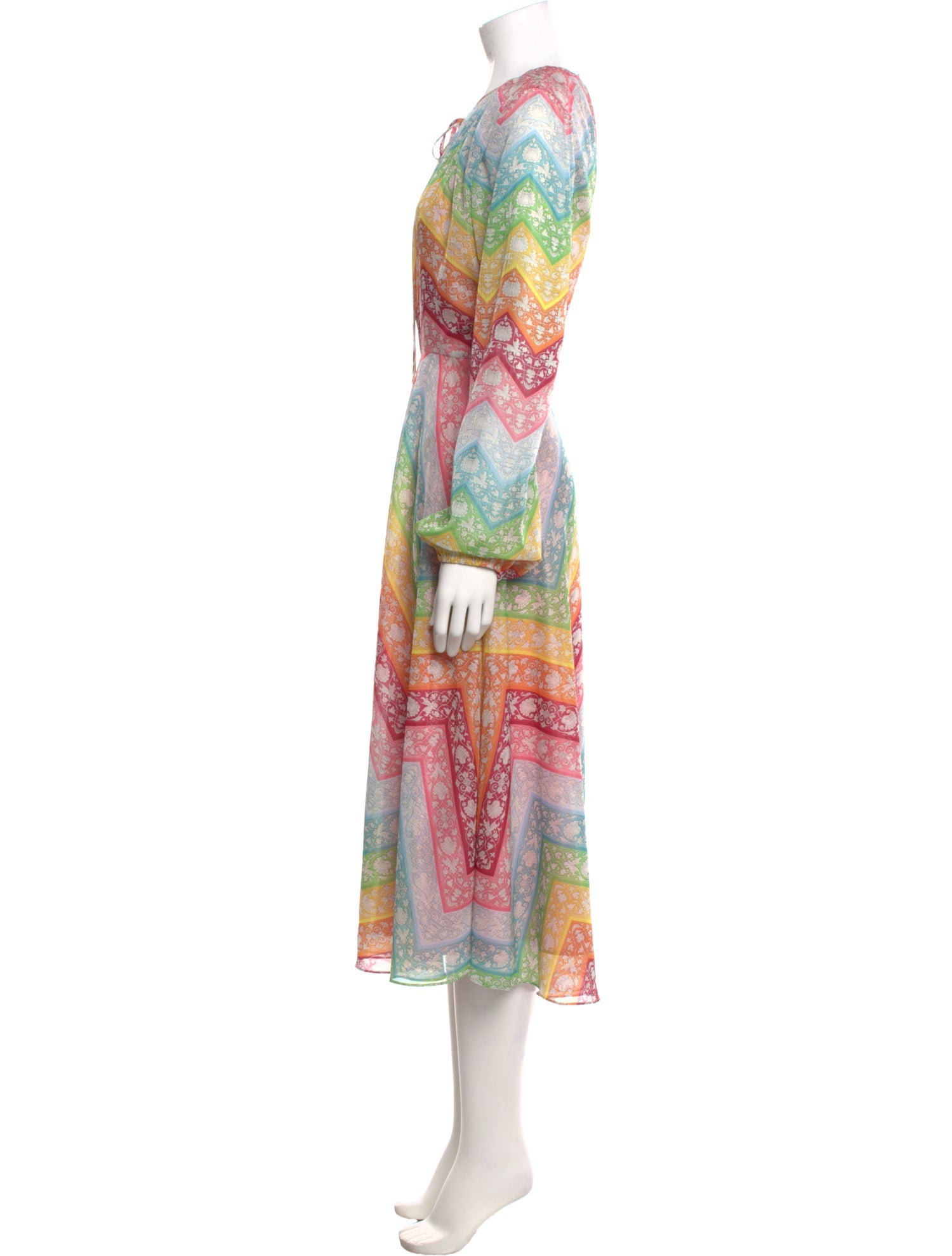 Mary Katrantzou Paisley Print Long Dress