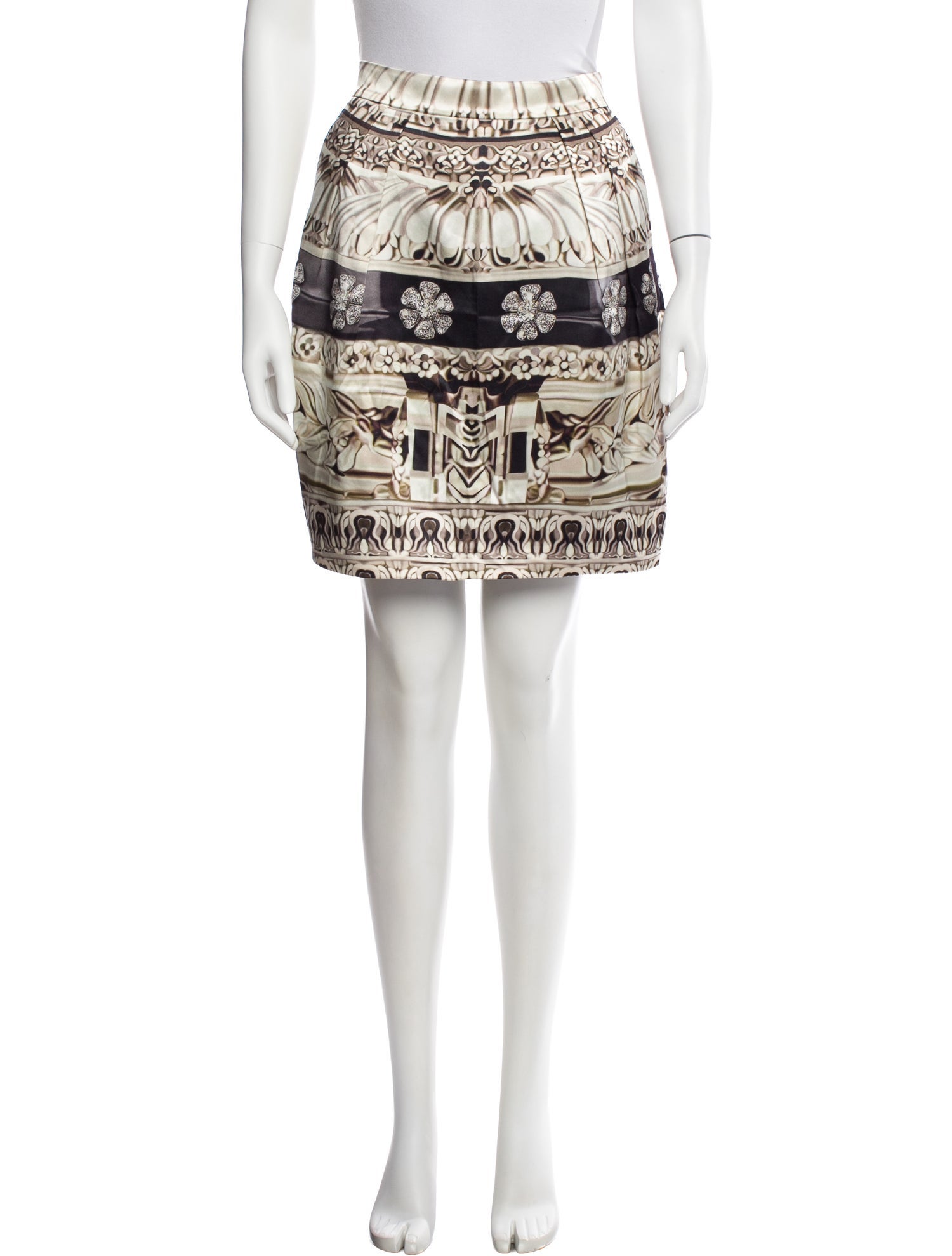 Mary Katrantzou Silk Mini Skirt