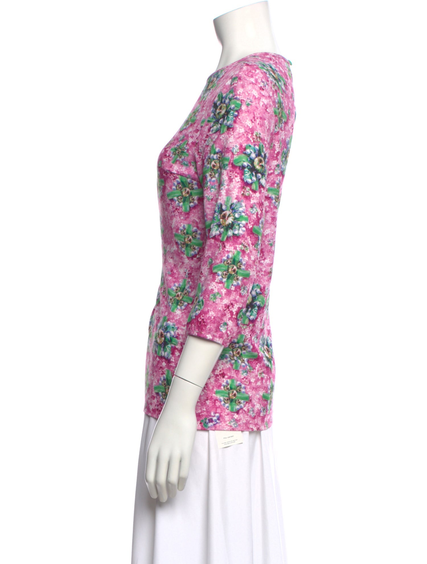 Mary Katrantzou Floral Print Crew Neck Top