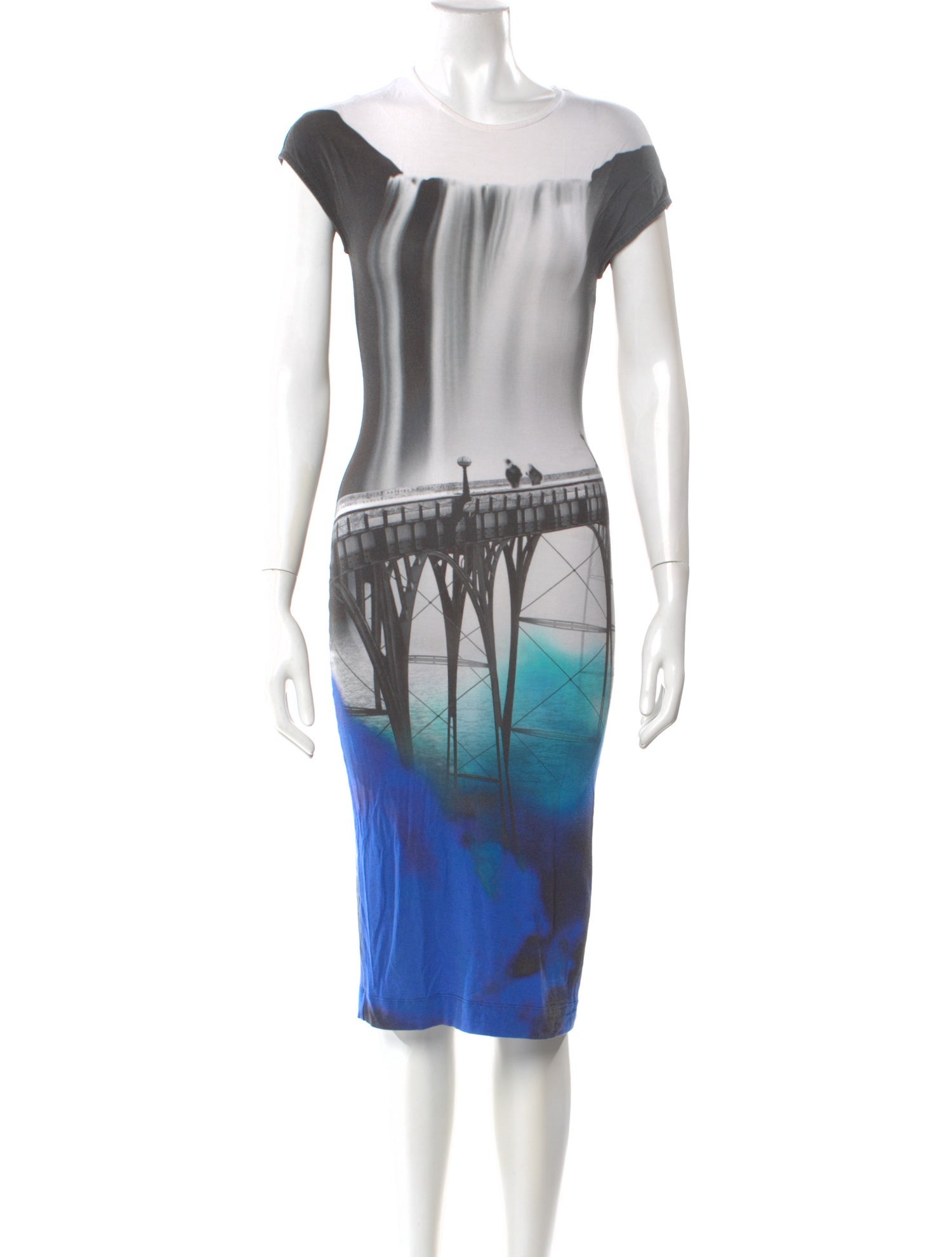 Mary Katrantzou Graphic Print Midi Length Dress
