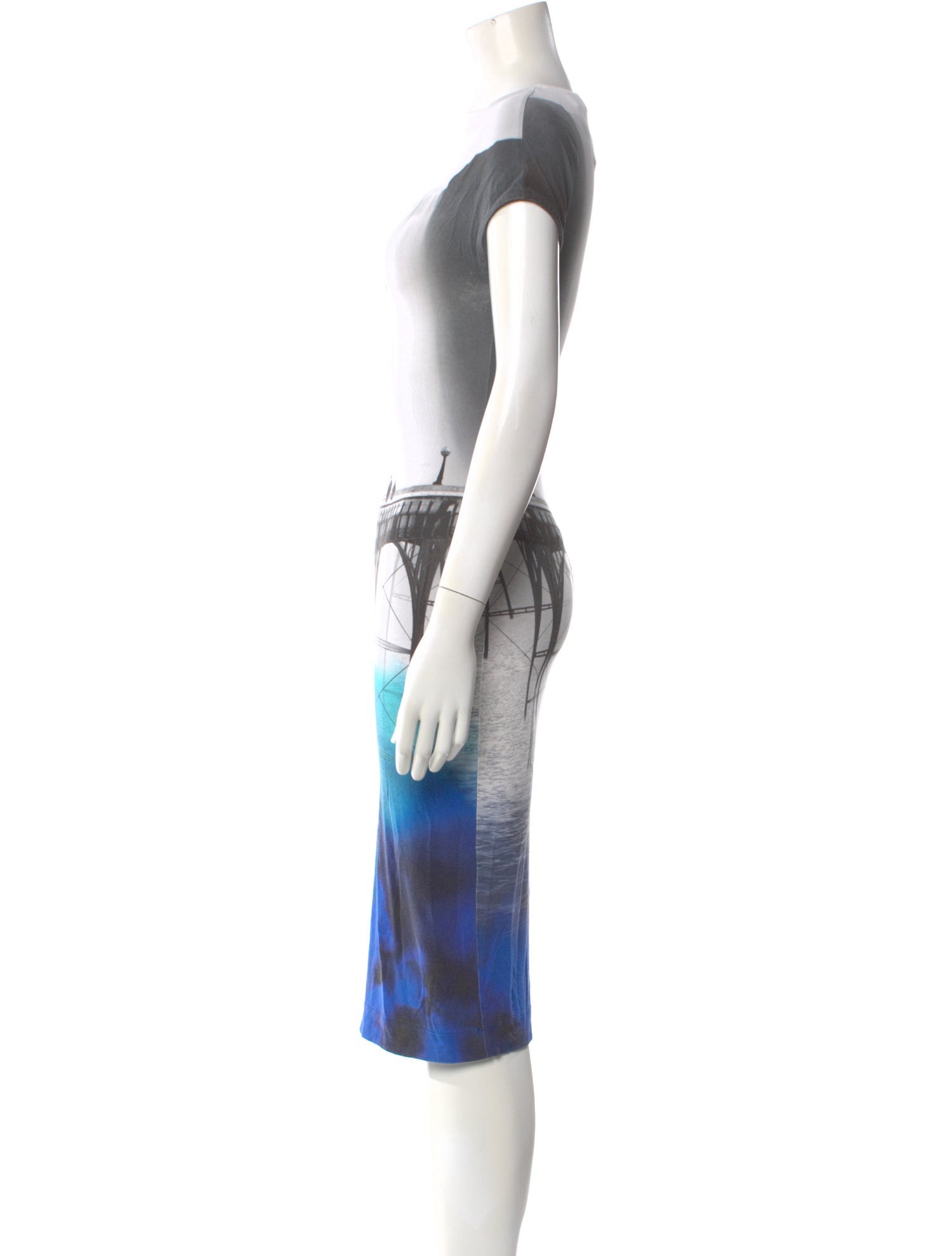 Mary Katrantzou Graphic Print Midi Length Dress