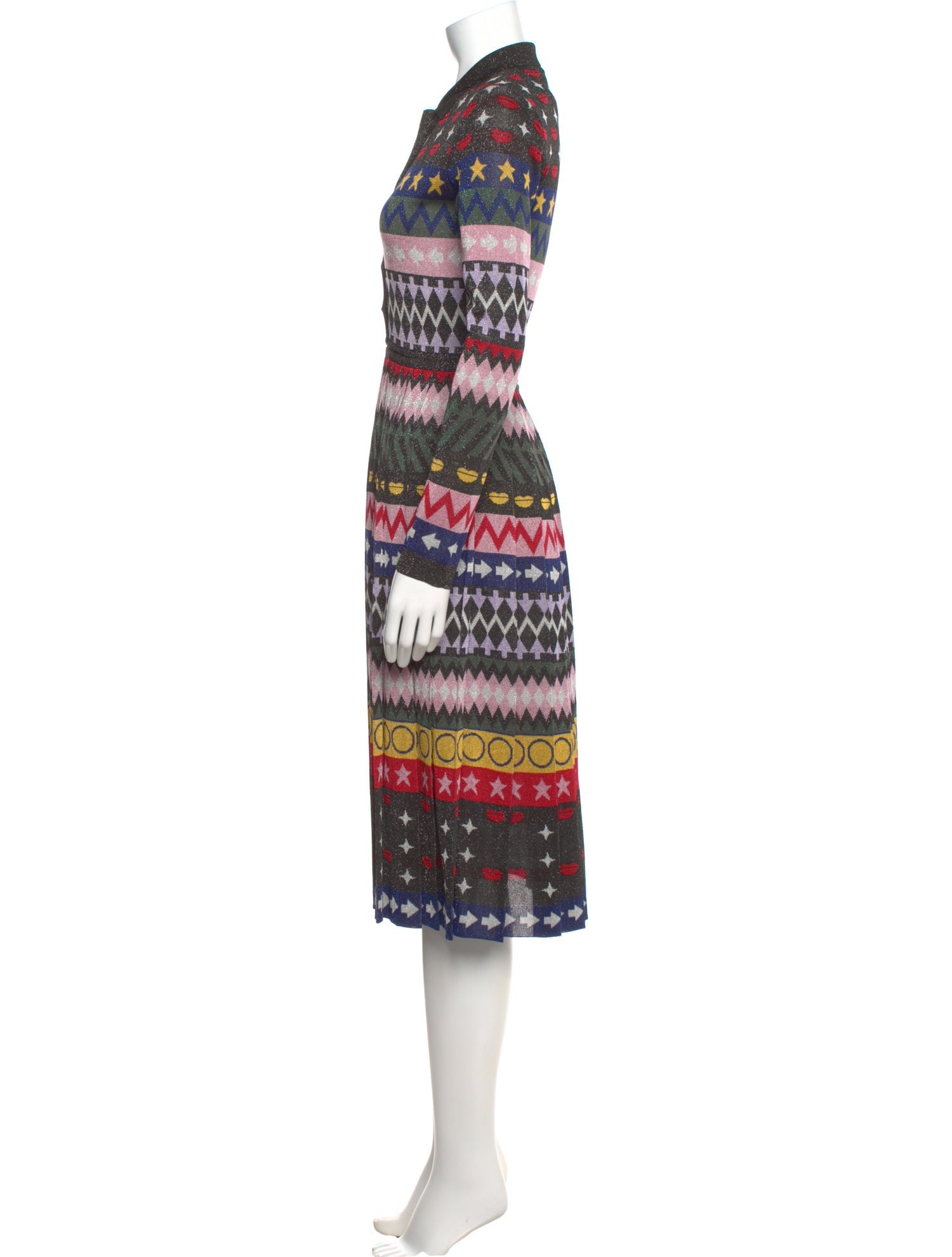 Mary Katrantzou Striped Midi Length Dress