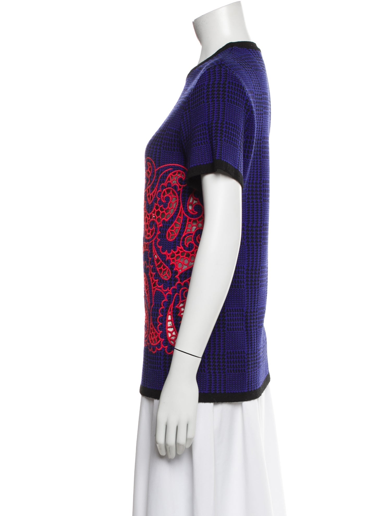 Mary Katrantzou Wool Graphic Print Sweater