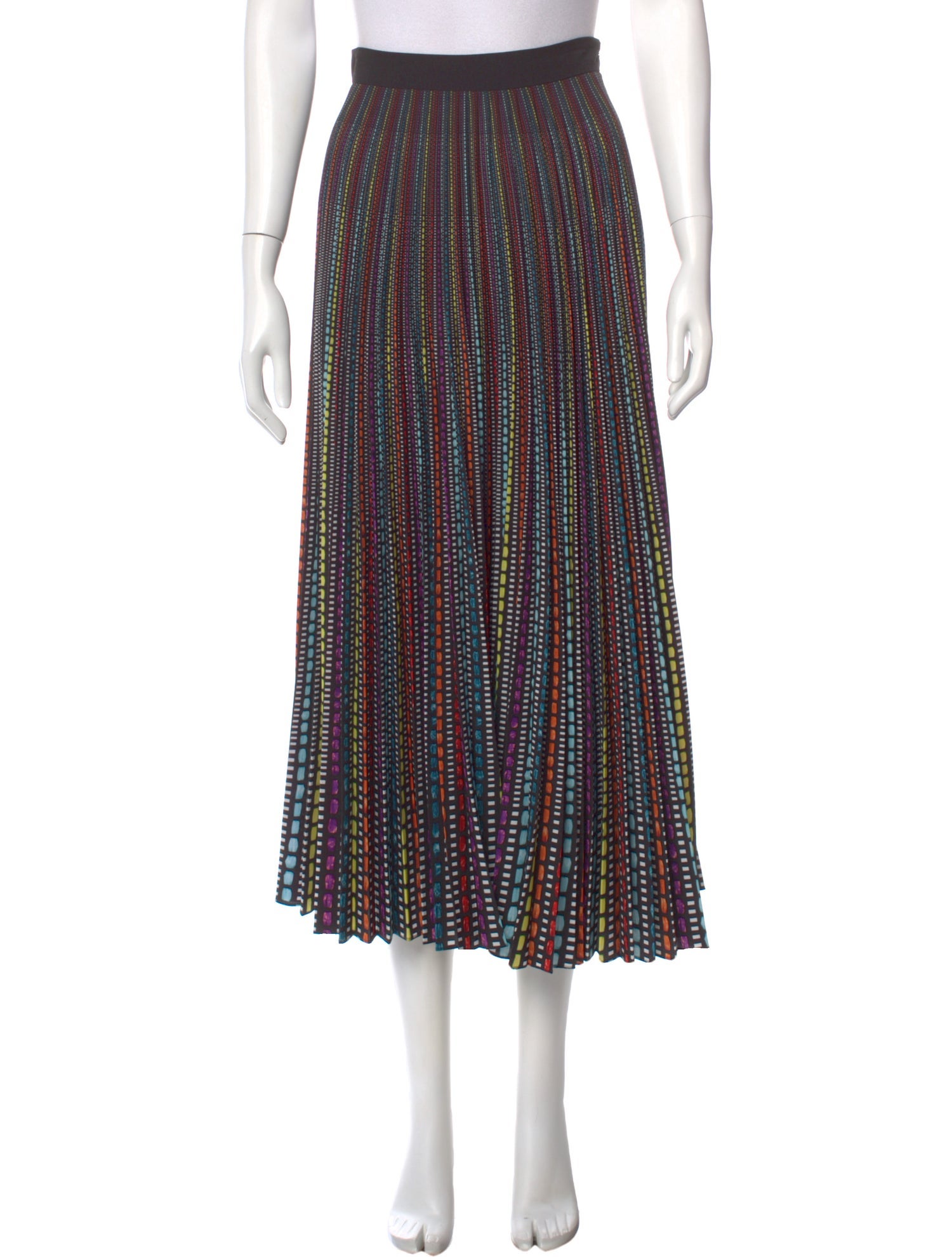 Mary Katrantzou Striped Midi Length Skirt