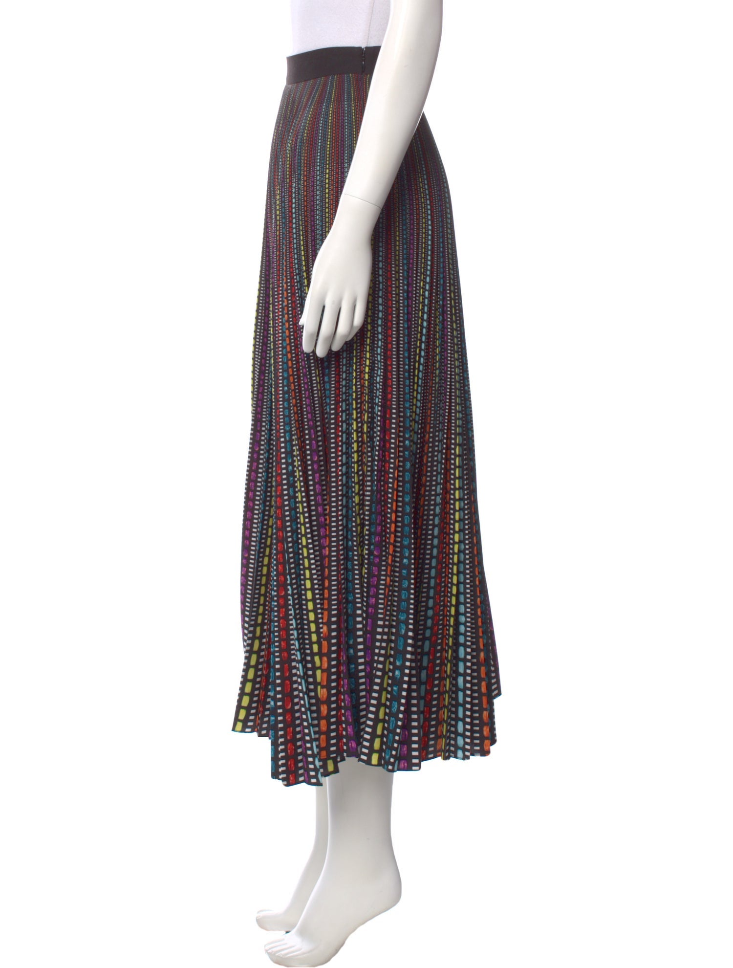Mary Katrantzou Striped Midi Length Skirt