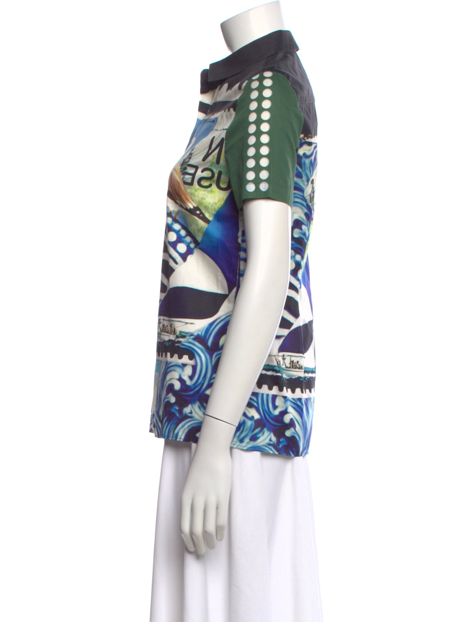 Mary Katrantzou Graphic Print Short Sleeve Polo