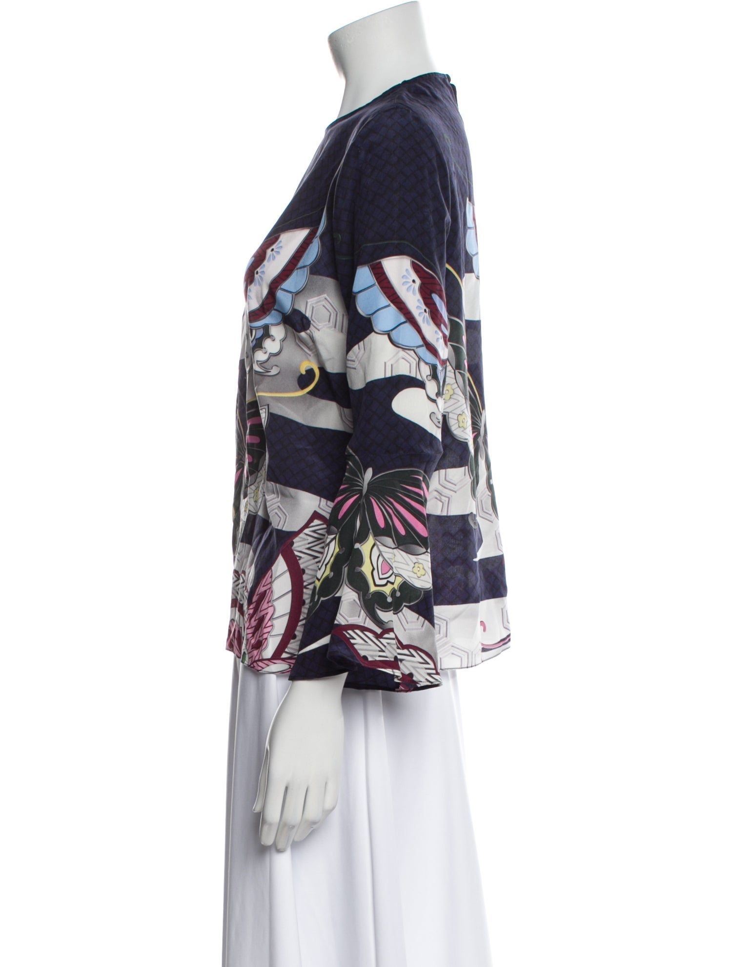 Mary Katrantzou Silk Printed Blouse