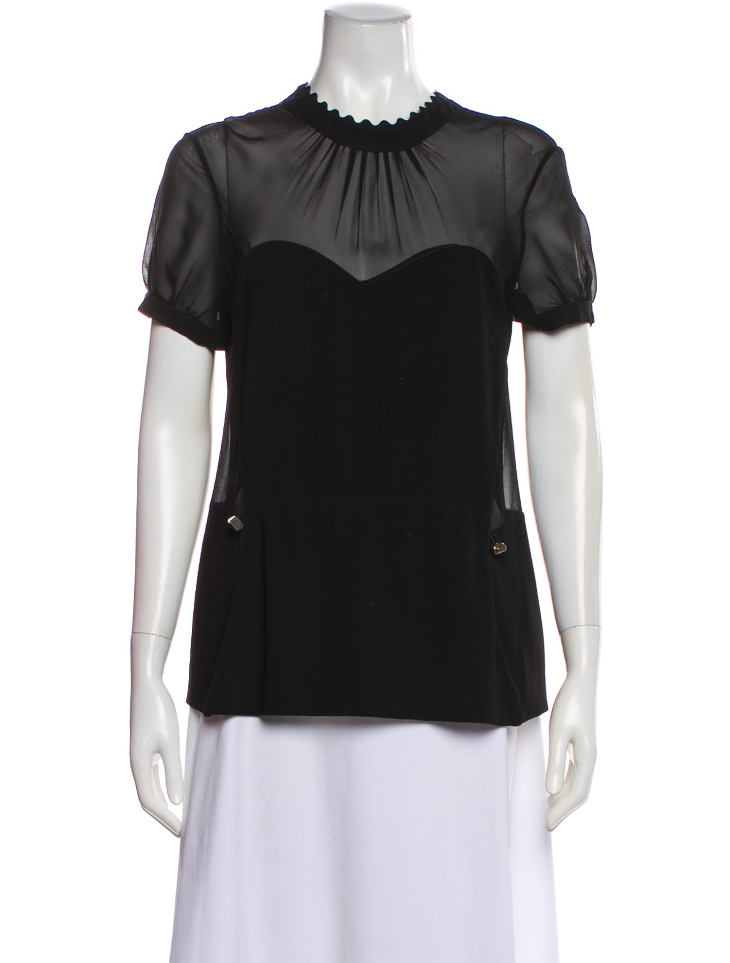 Mary Katrantzou Crew Neck Short Sleeve Top