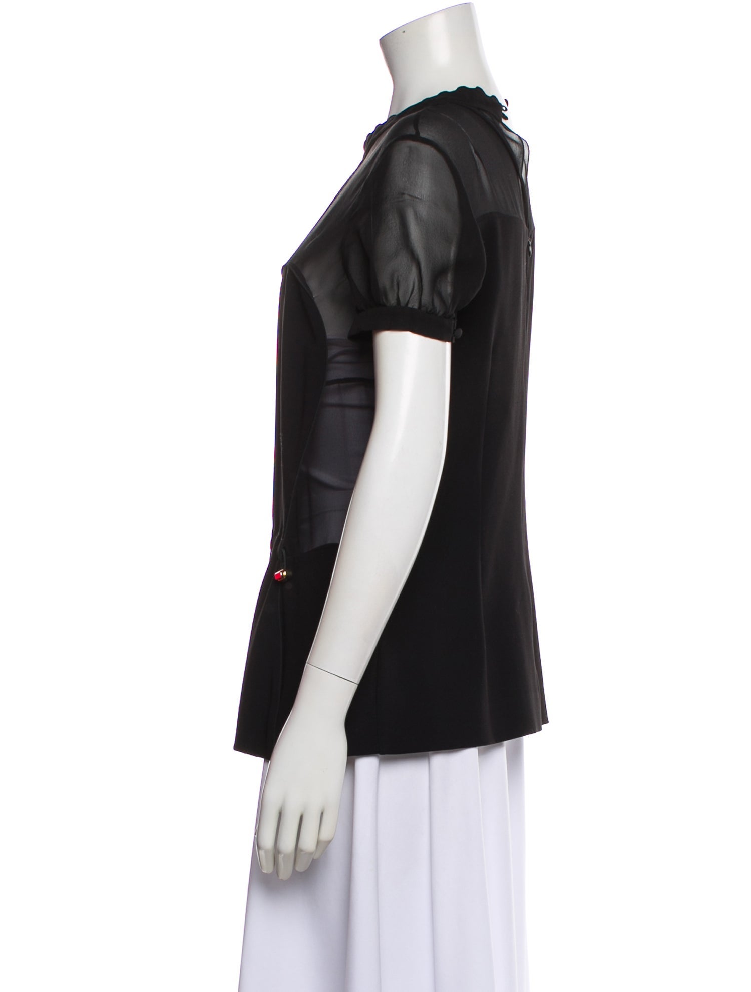 Mary Katrantzou Crew Neck Short Sleeve Top