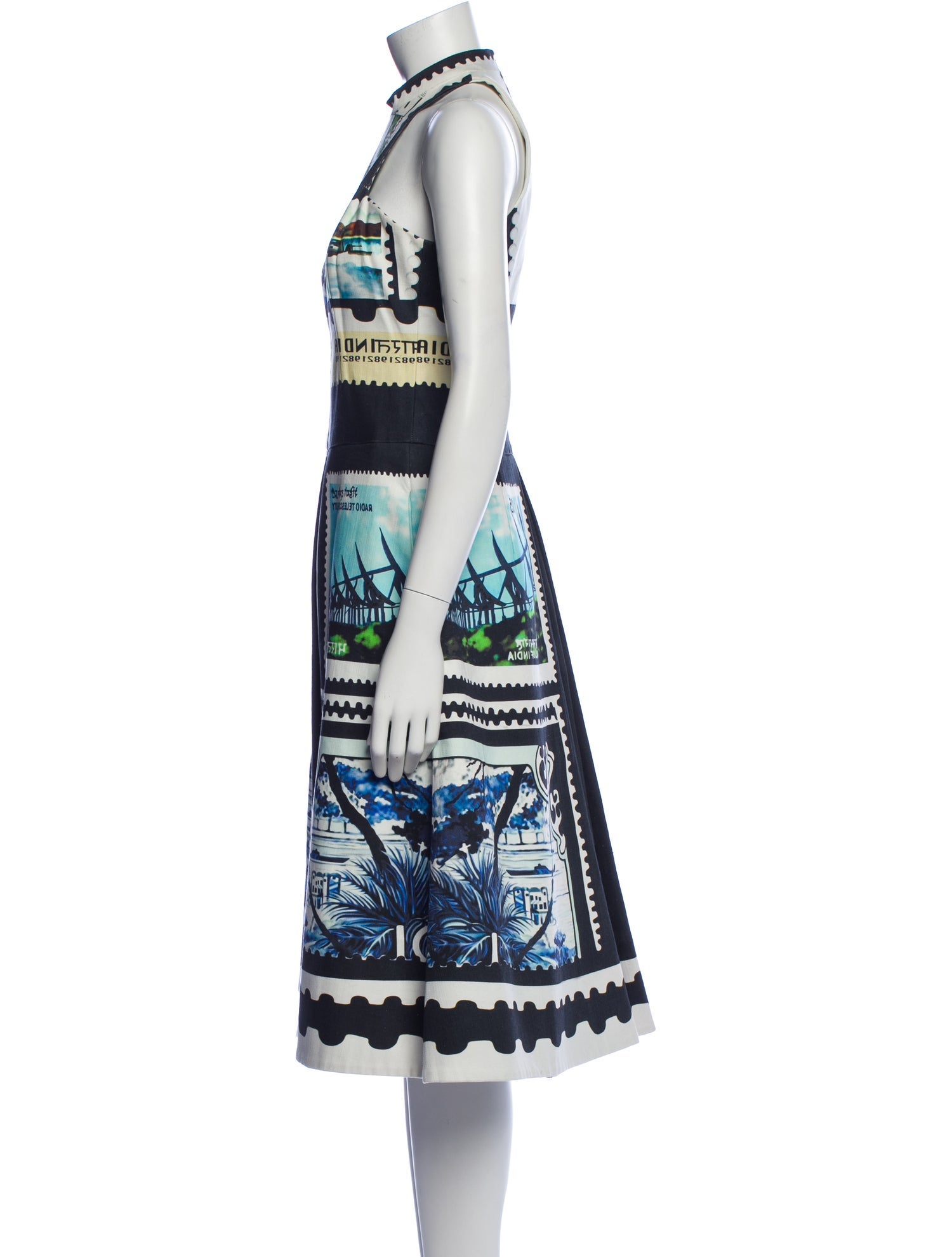 Mary Katrantzou Printed Midi Length Dress