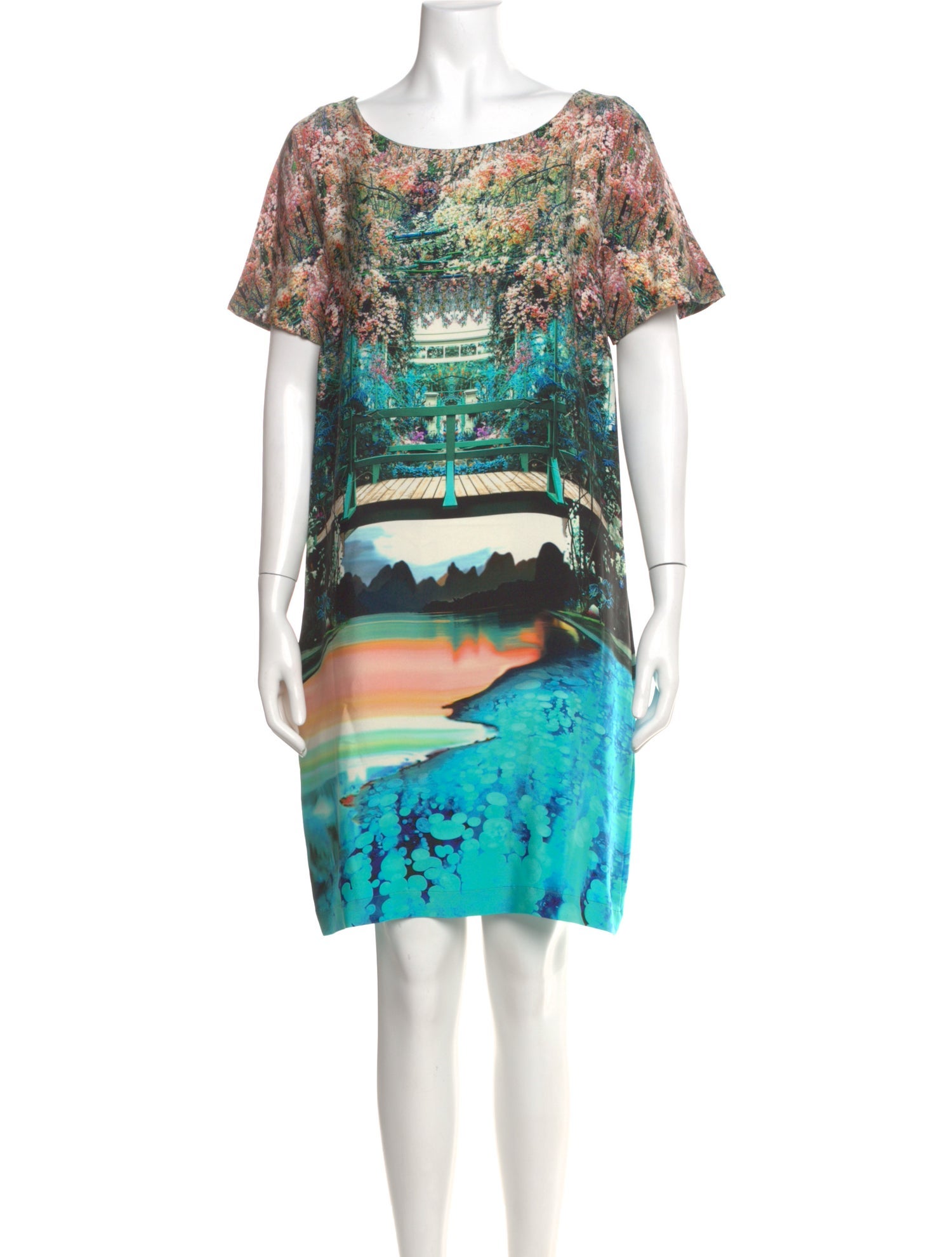Mary Katrantzou Silk Knee-Length Dress