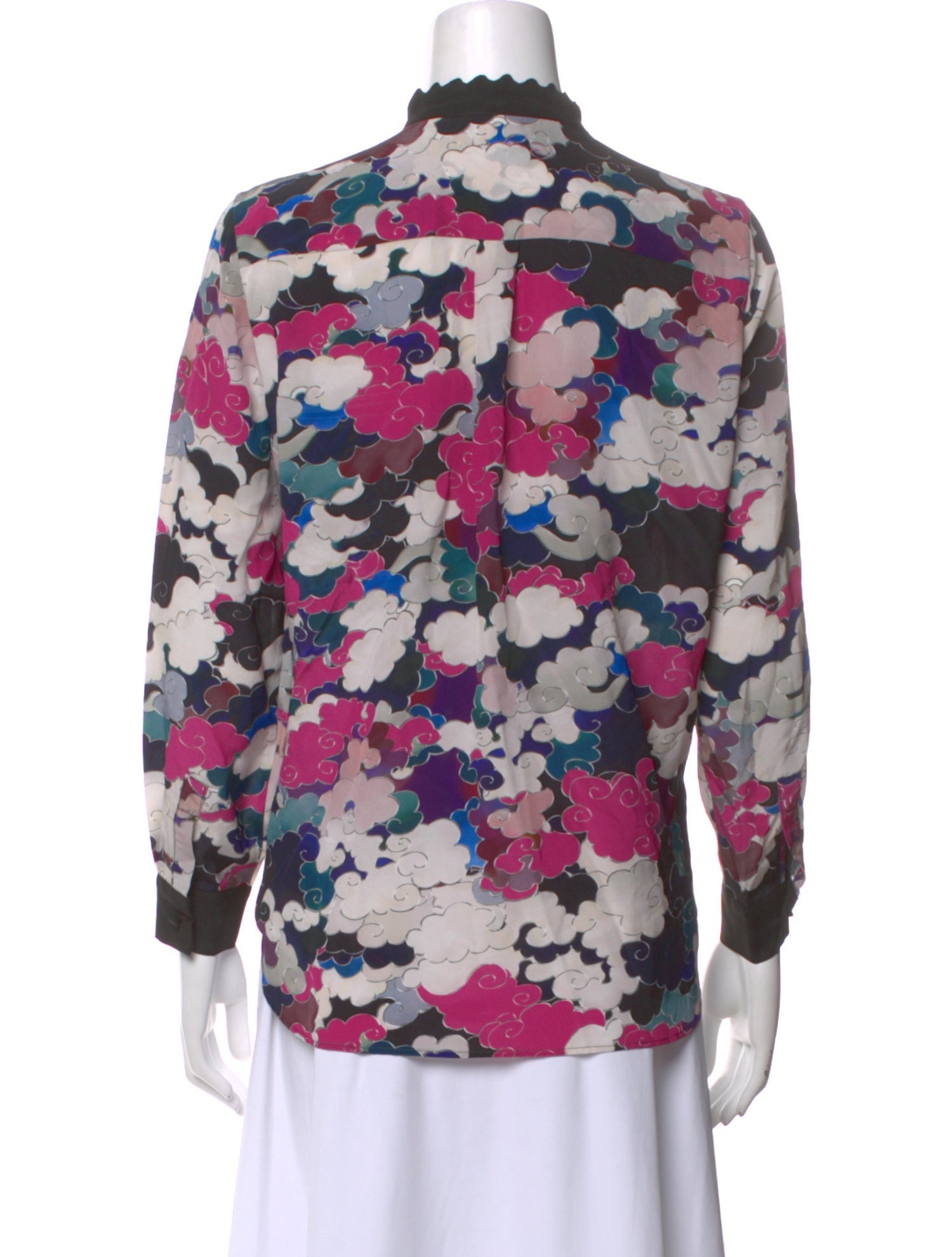 Mary Katrantzou Silk Printed Blouse