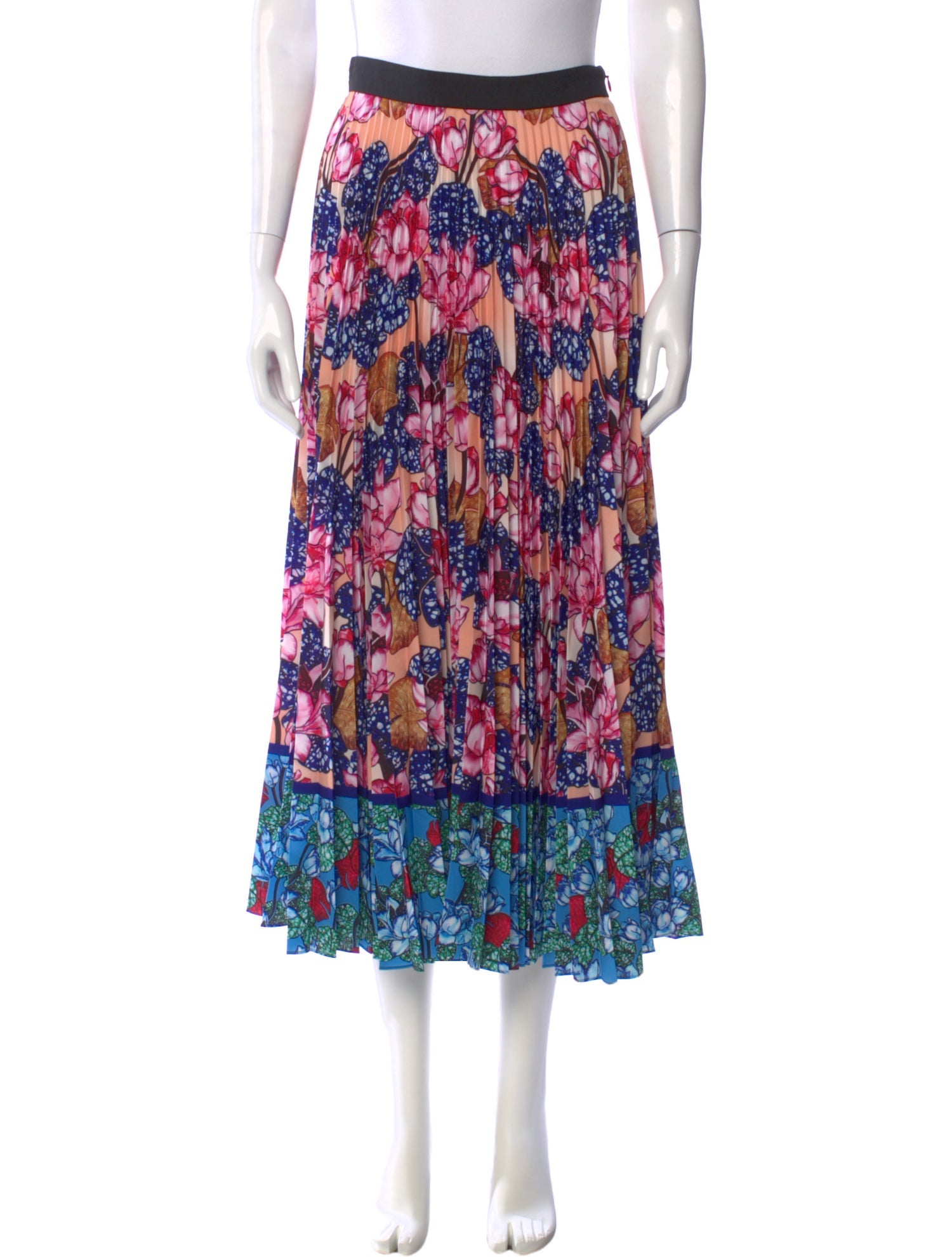 Mary Katrantzou Floral Print Midi Length Skirt w/ Tags