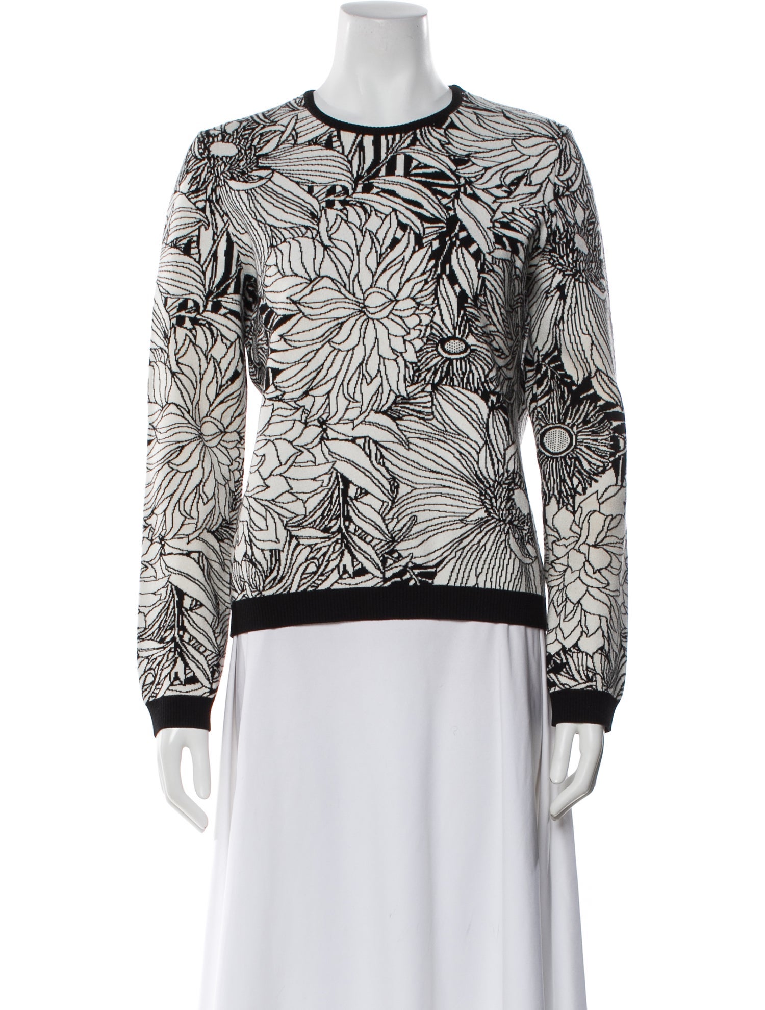 Mary Katrantzou Floral Print Crew Neck Top