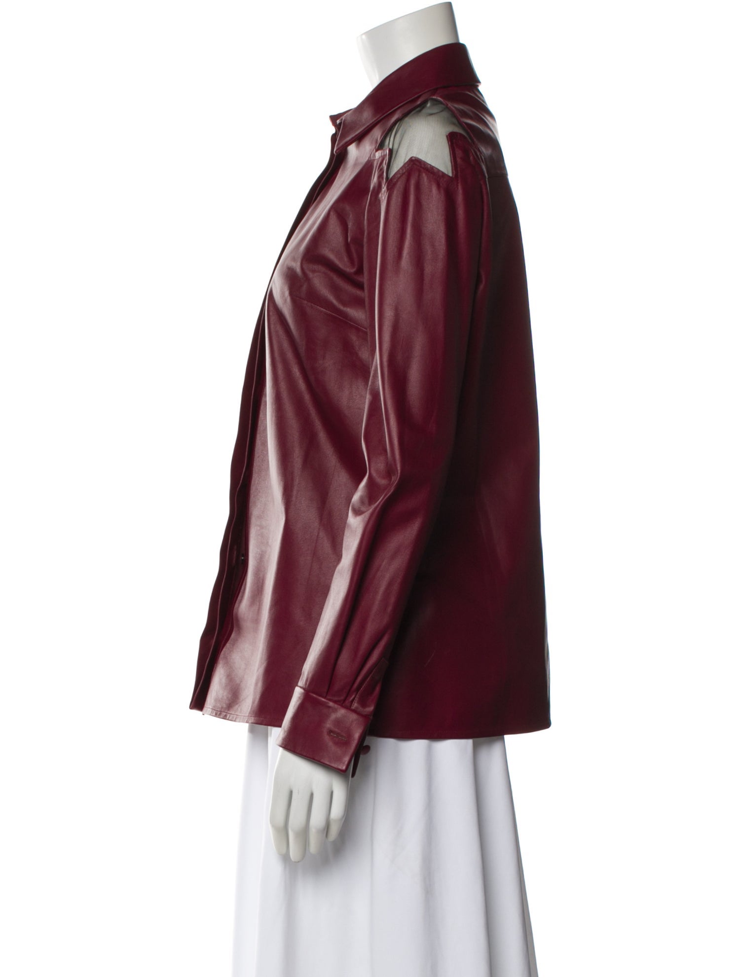 Mary Katrantzou Lamb Leather Jacket