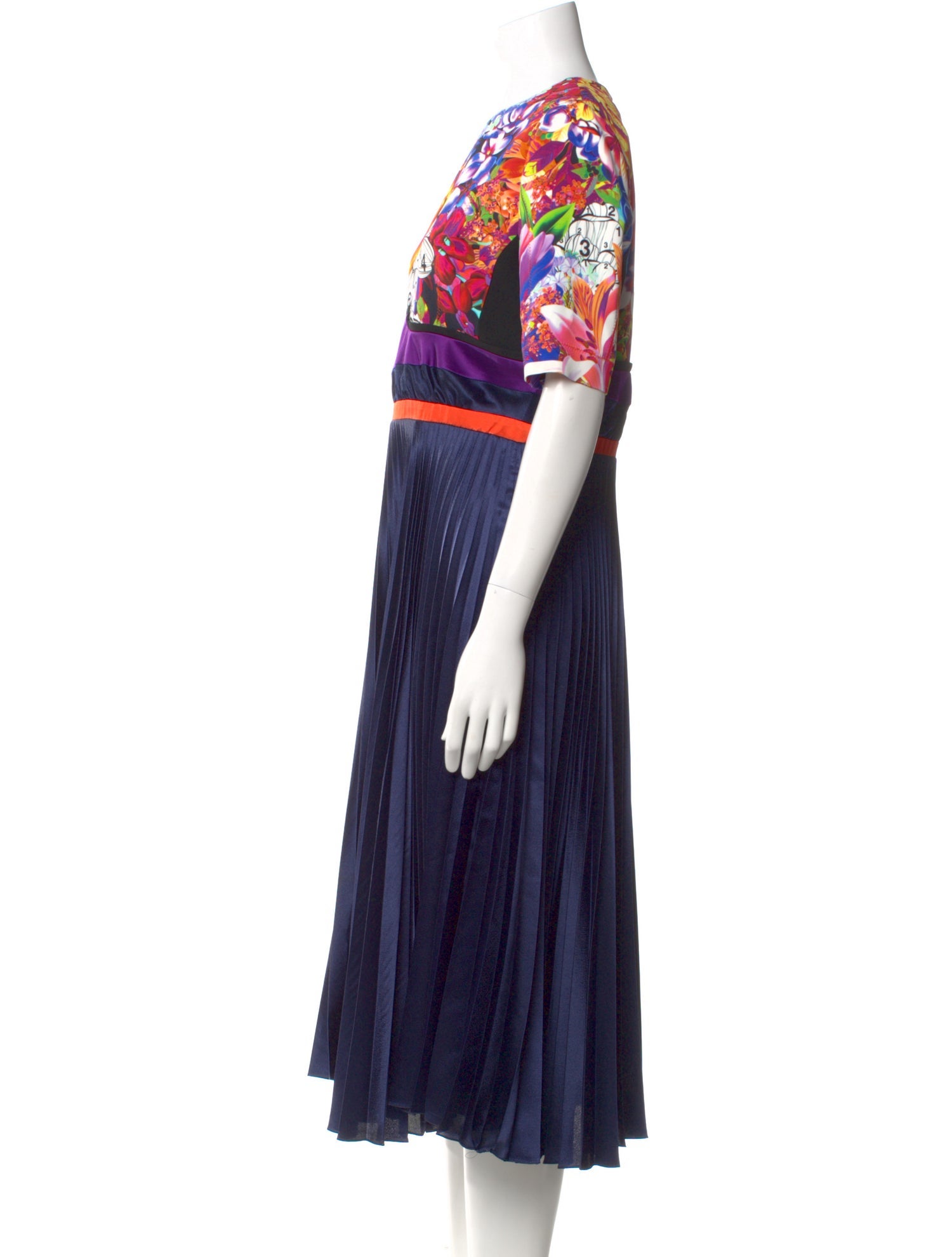 Mary Katrantzou Striped Midi Length Dress w/ Tags